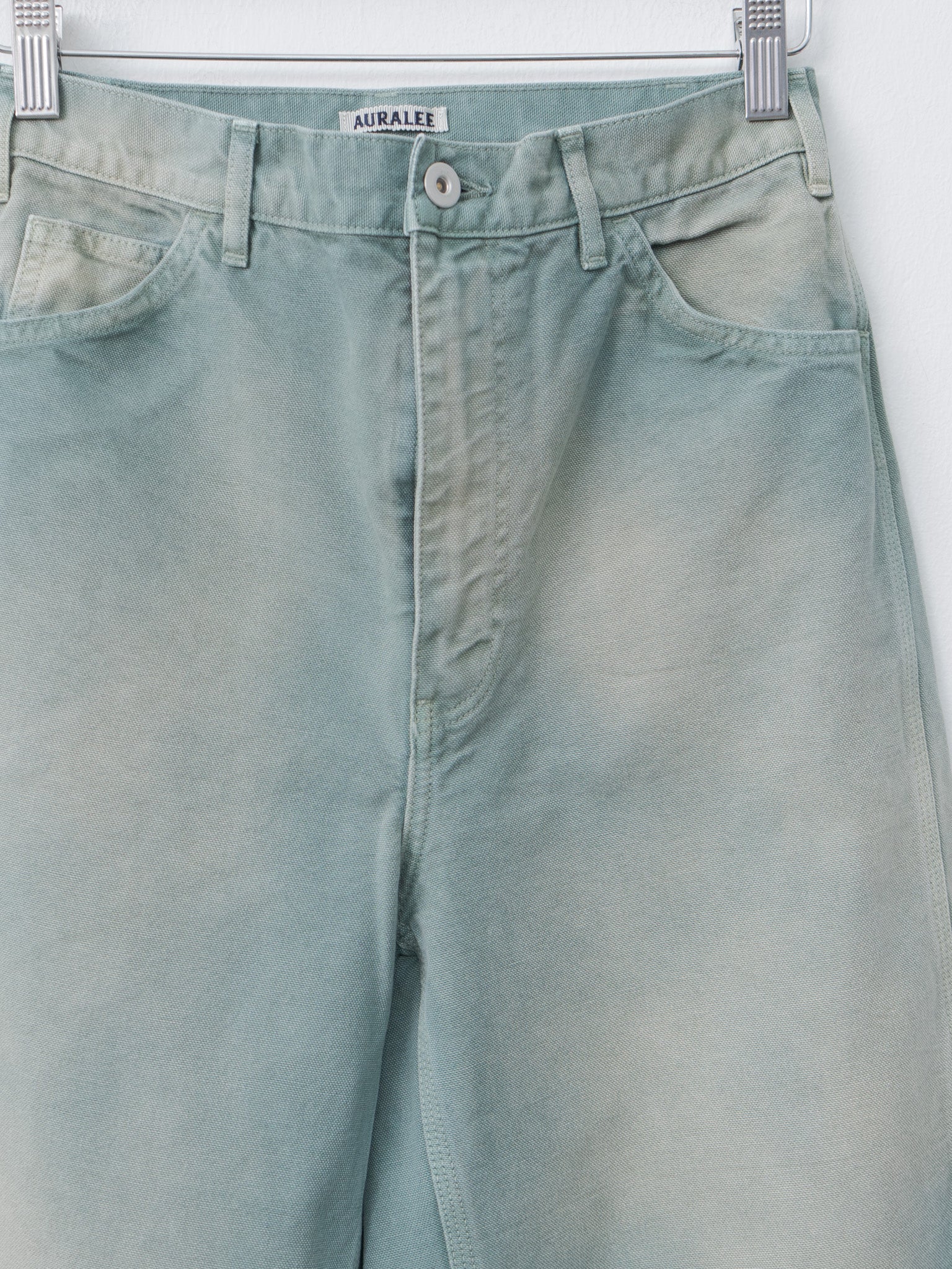 Namu Shop - Auralee Organic Cotton Duck Pants - Ash Green