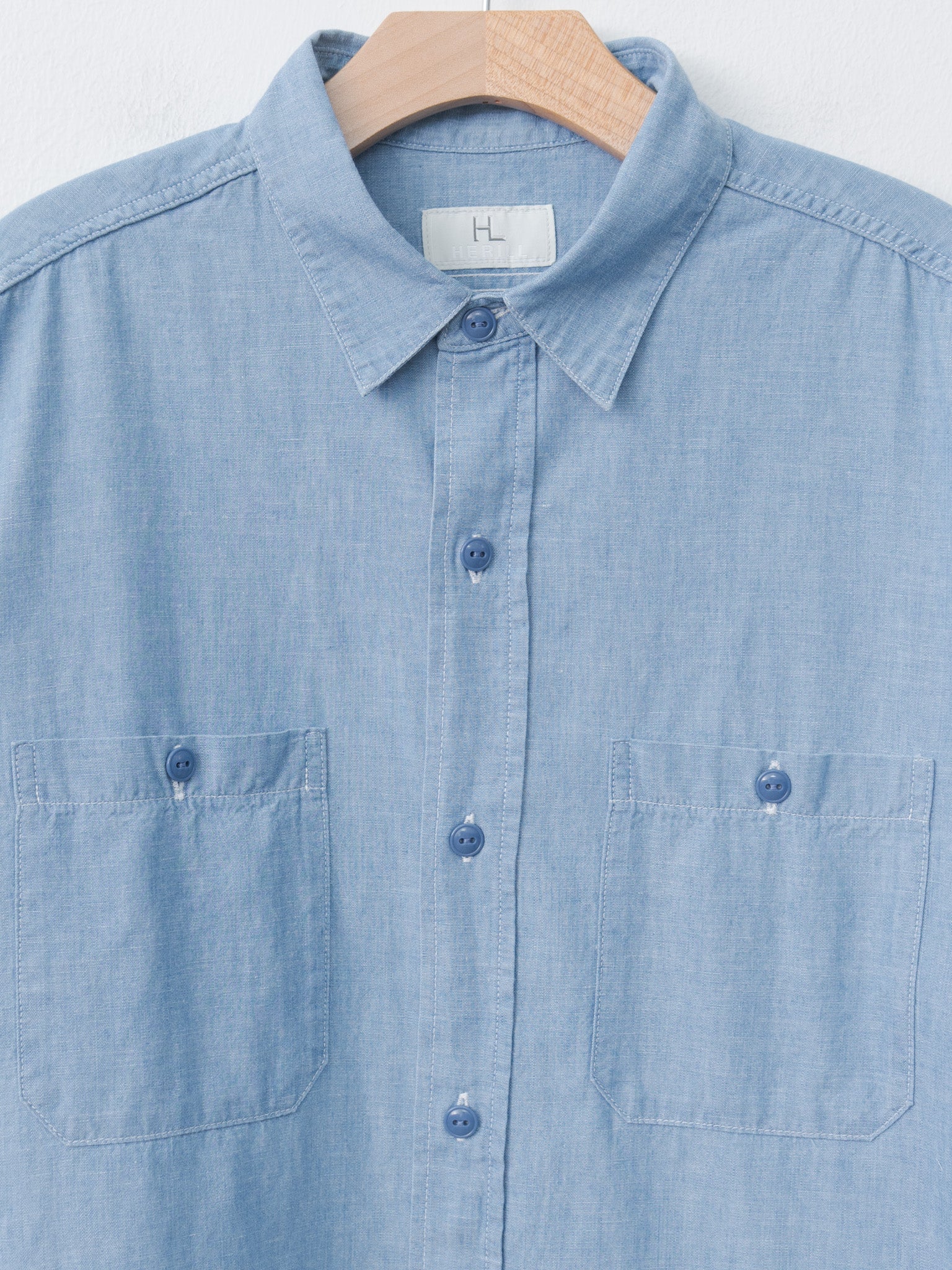 Namu Shop - Herill U.S.N Chambray Shirt - Indigo