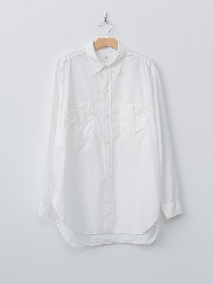 Namu Shop - Herill U.S.N Cotton Poplin Shirt - White