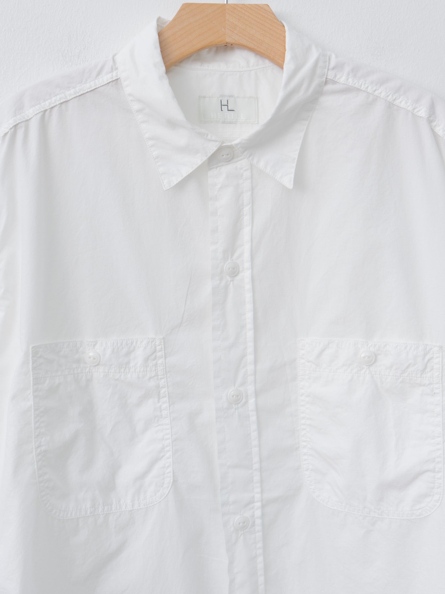 Namu Shop - Herill U.S.N Cotton Poplin Shirt - White