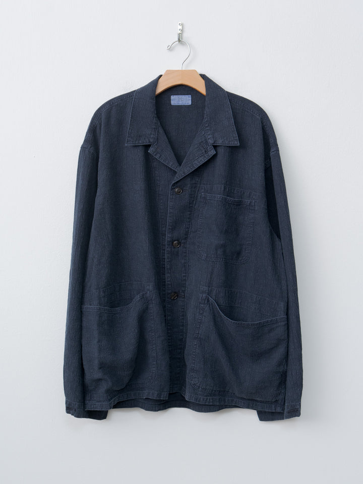 Namu Shop - Herill Linen P41 Coverall Jacket - Navy