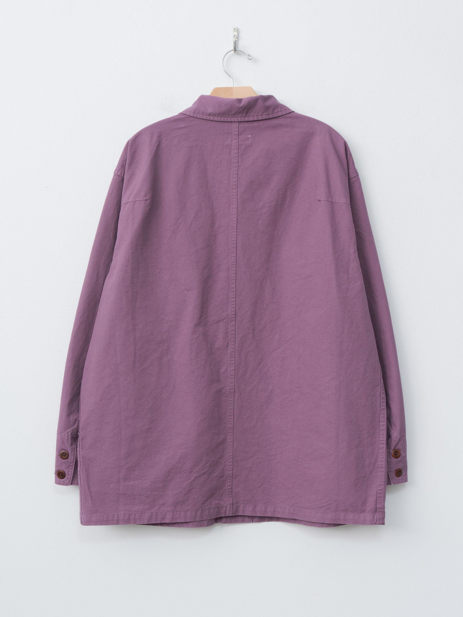 Namu Shop - ts(s) Garment Dye Double Twisted Cotton Canvas Coverall Jacket - Lilac