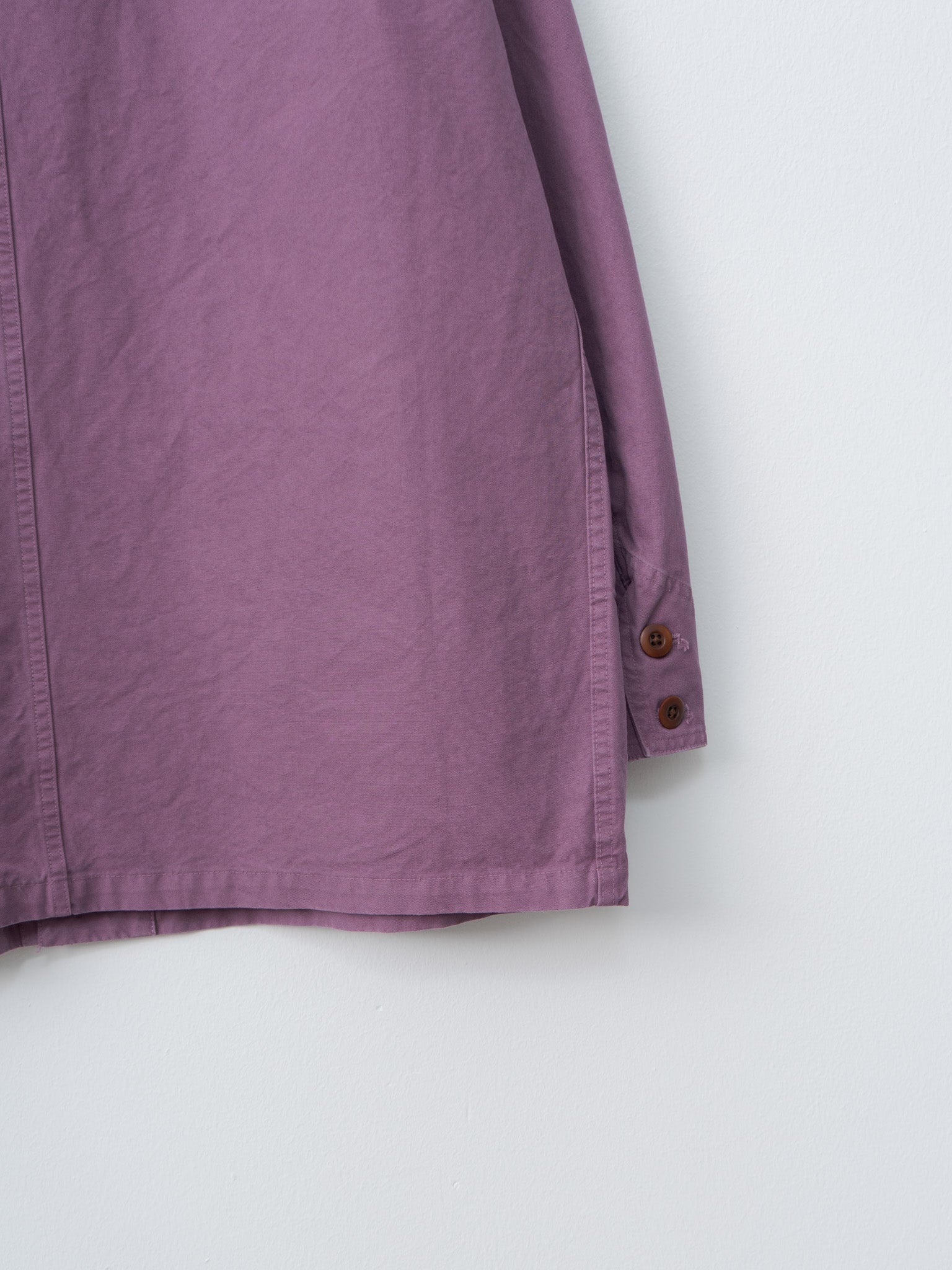 Namu Shop - ts(s) Garment Dye Double Twisted Cotton Canvas Coverall Jacket - Lilac