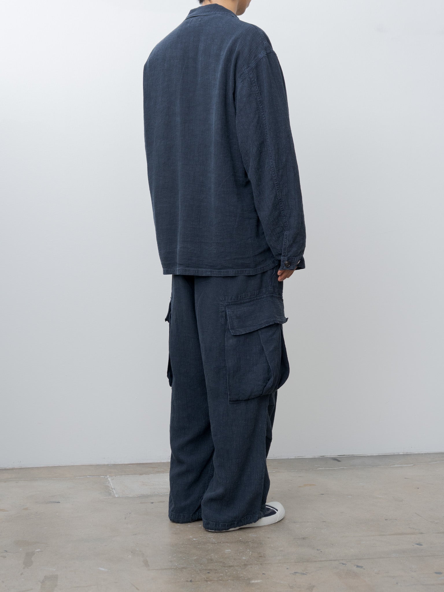 Namu Shop - Herill Linen P41 Coverall Jacket - Navy