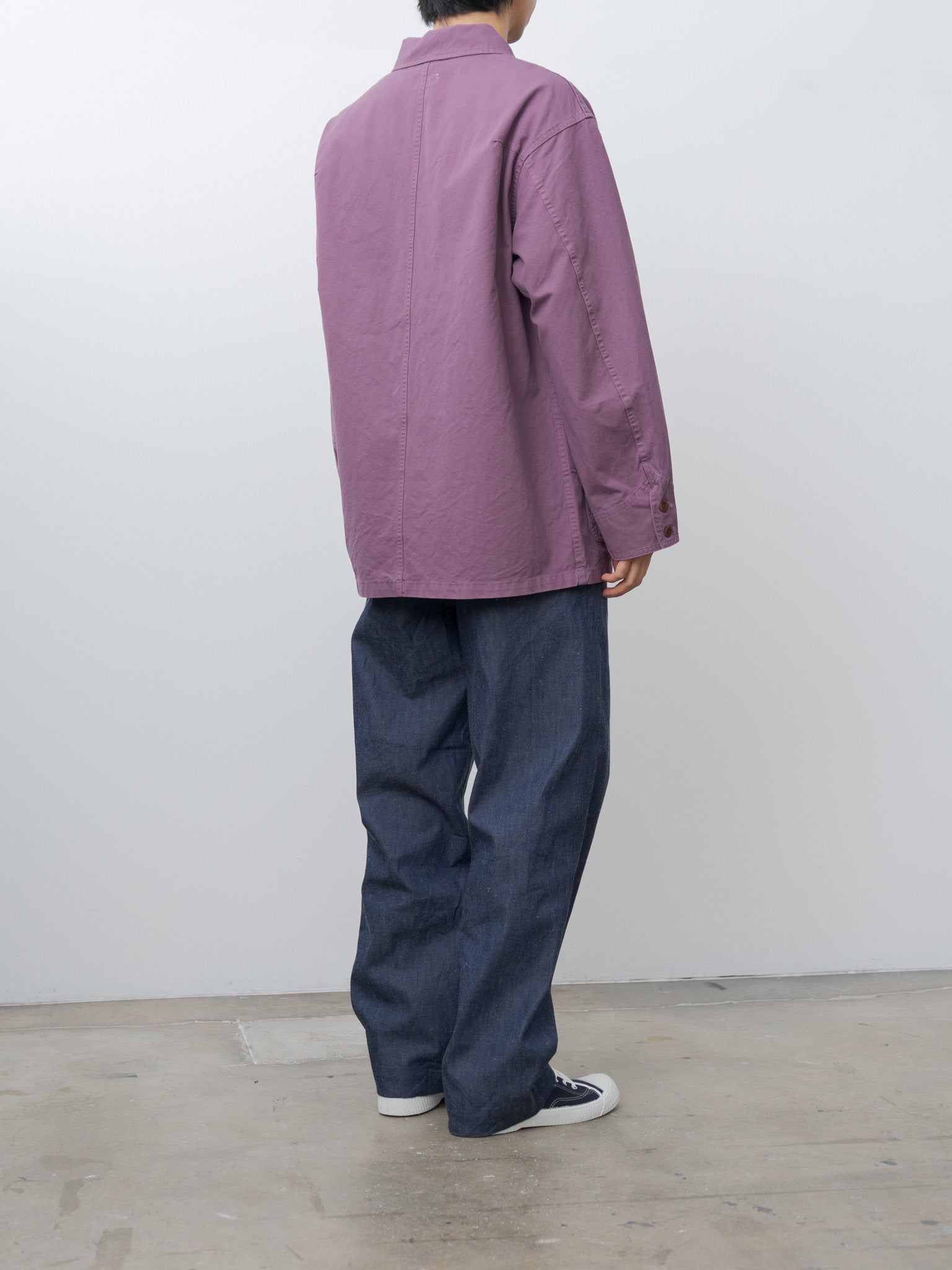 Namu Shop - ts(s) Garment Dye Double Twisted Cotton Canvas Coverall Jacket - Lilac
