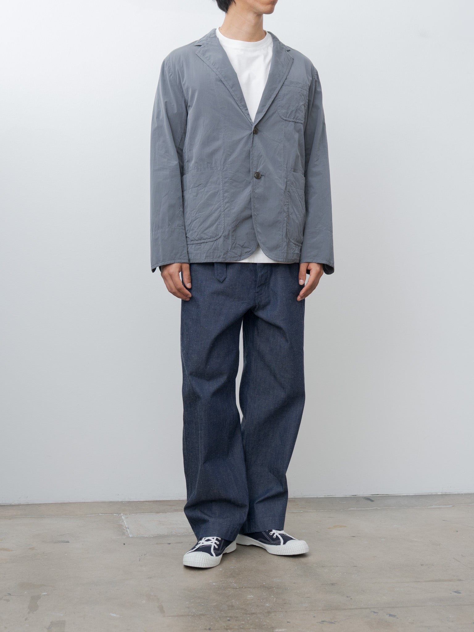 Namu Shop - ts(s) 9.5oz Neps Cotton Denim Cloth D-ring Belted Pants - Indigo