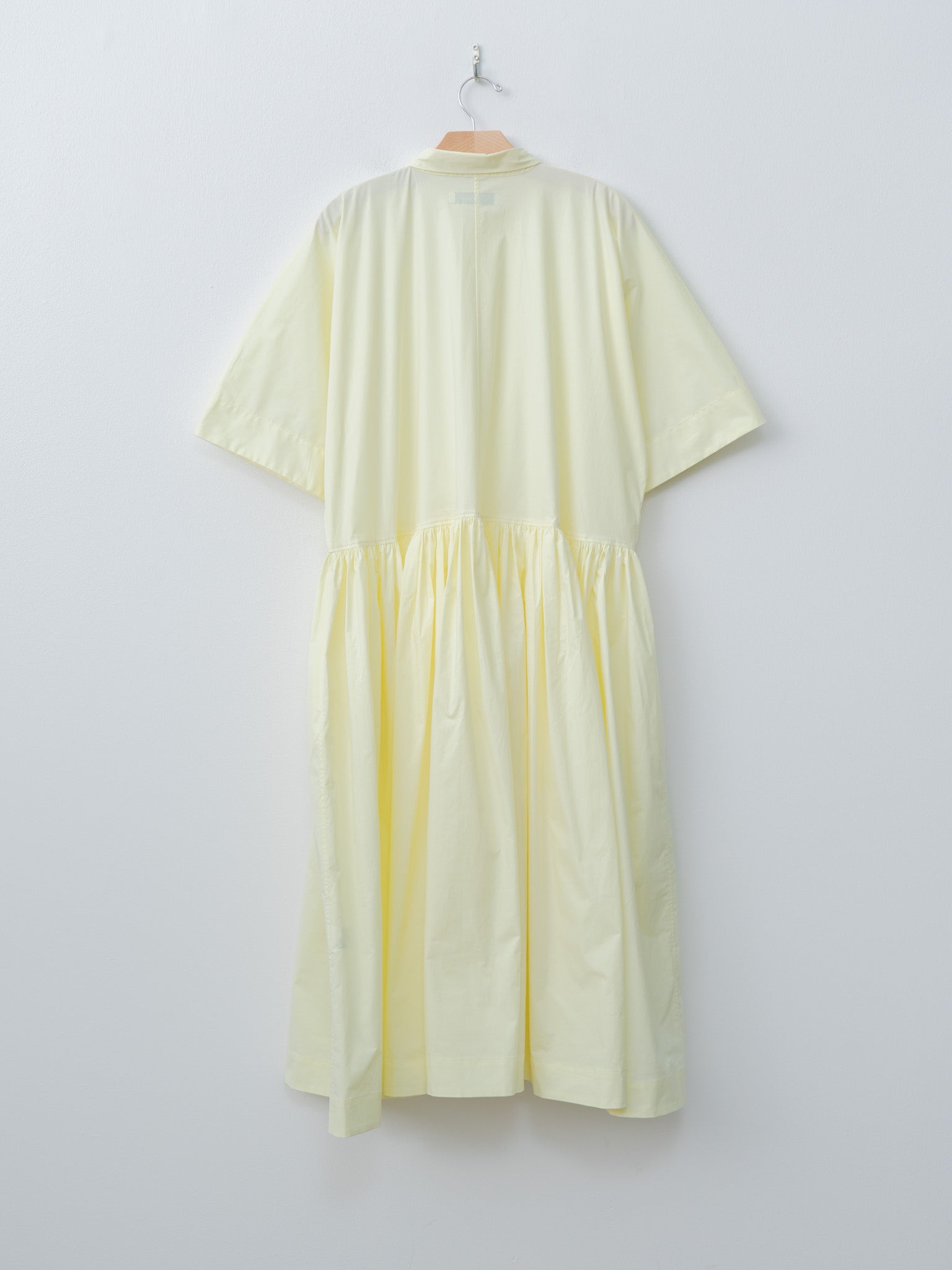 Namu Shop - Veritecoeur Tuck Gathered Dress - Light Yellow