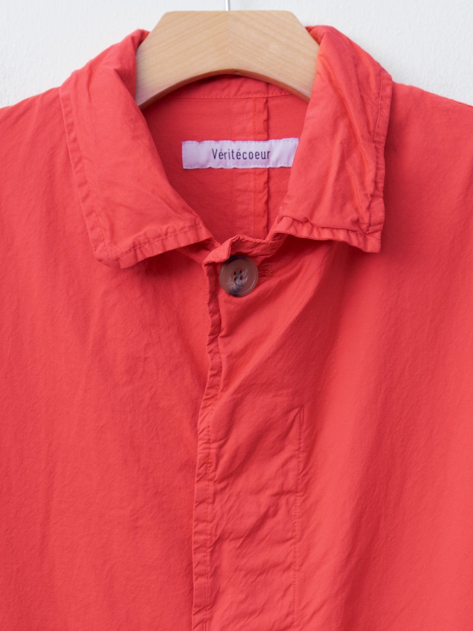 Namu Shop - Veritecoeur Garment-dyed Coat - Red