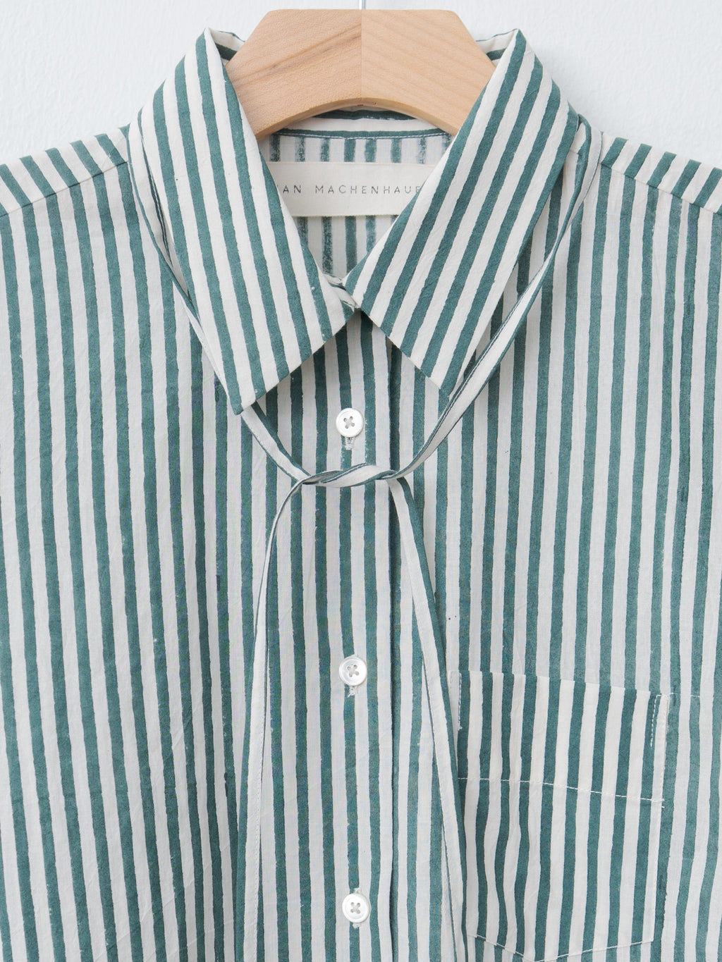 Namu Shop - Jan Machenhauer Galla Shirt - Green Stripe