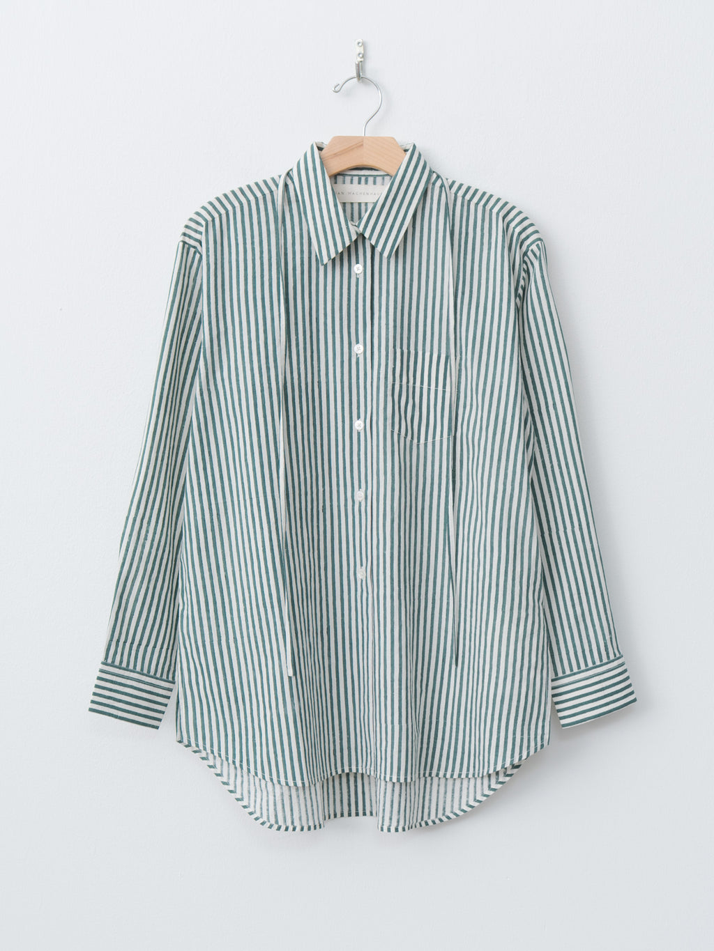 Namu Shop - Jan Machenhauer Galla Shirt - Green Stripe