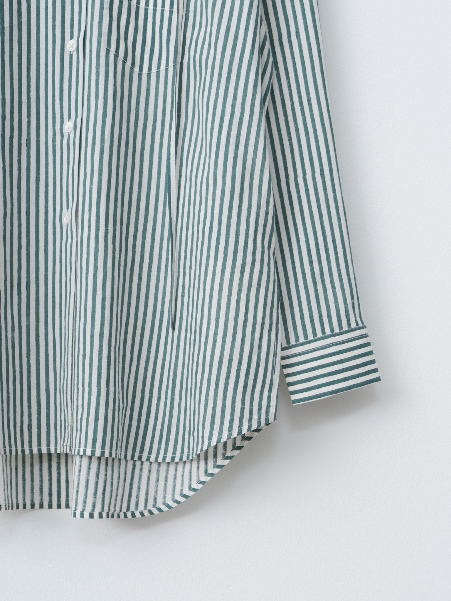 Namu Shop - Jan Machenhauer Galla Shirt - Green Stripe