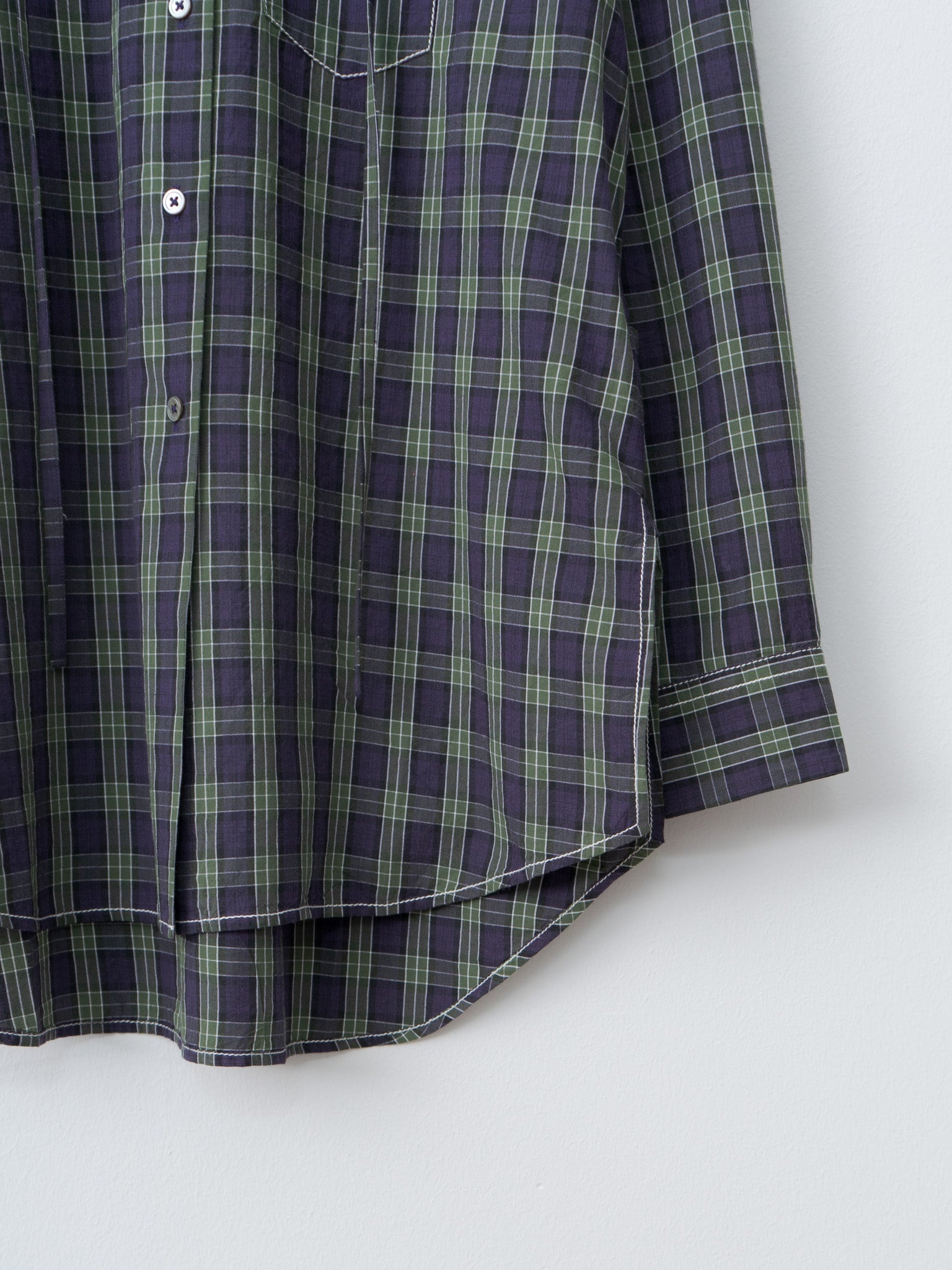 Namu Shop - Jan Machenhauer Galla Shirt - Purple Check