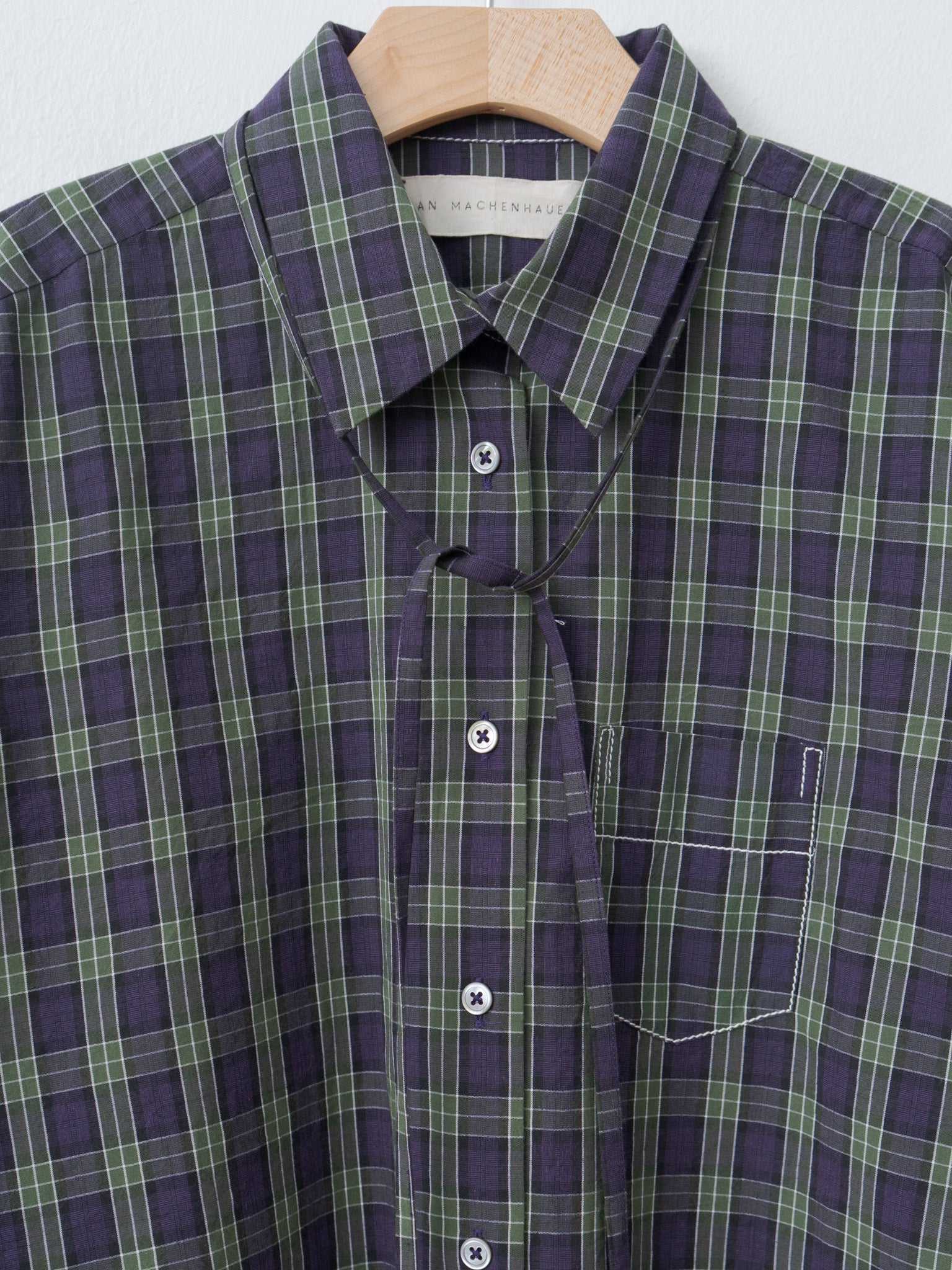 Namu Shop - Jan Machenhauer Galla Shirt - Purple Check