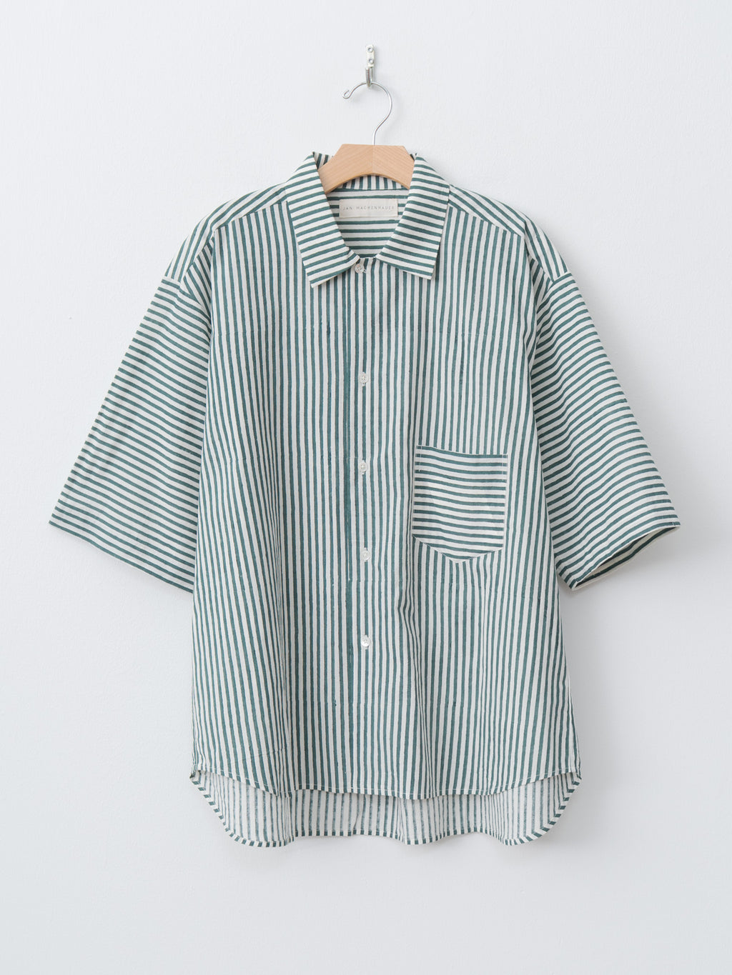 Namu Shop - Jan Machenhauer Fred Shirt - Green Stripe