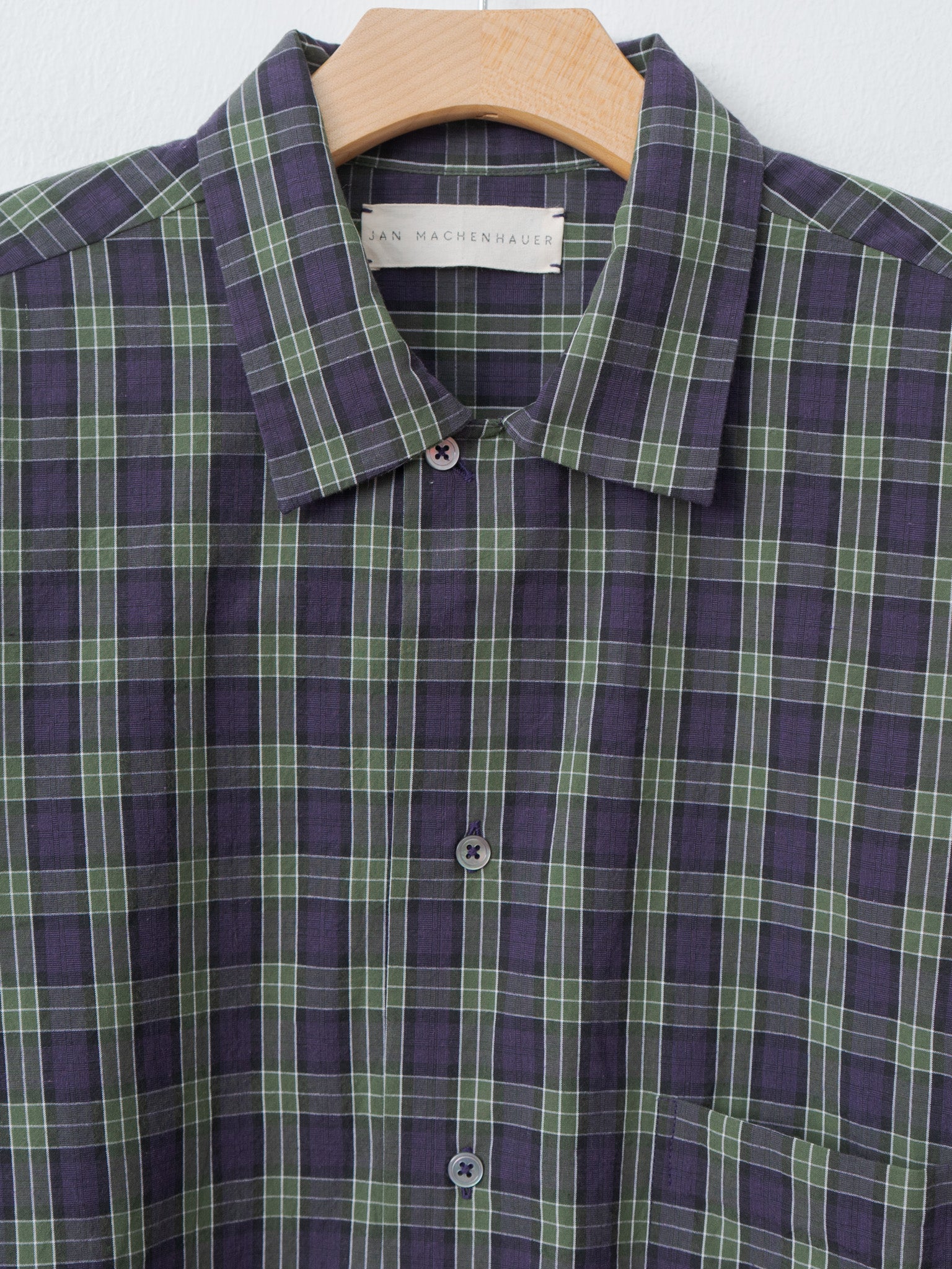 Namu Shop - Jan Machenhauer Fred Shirt - Purple Check