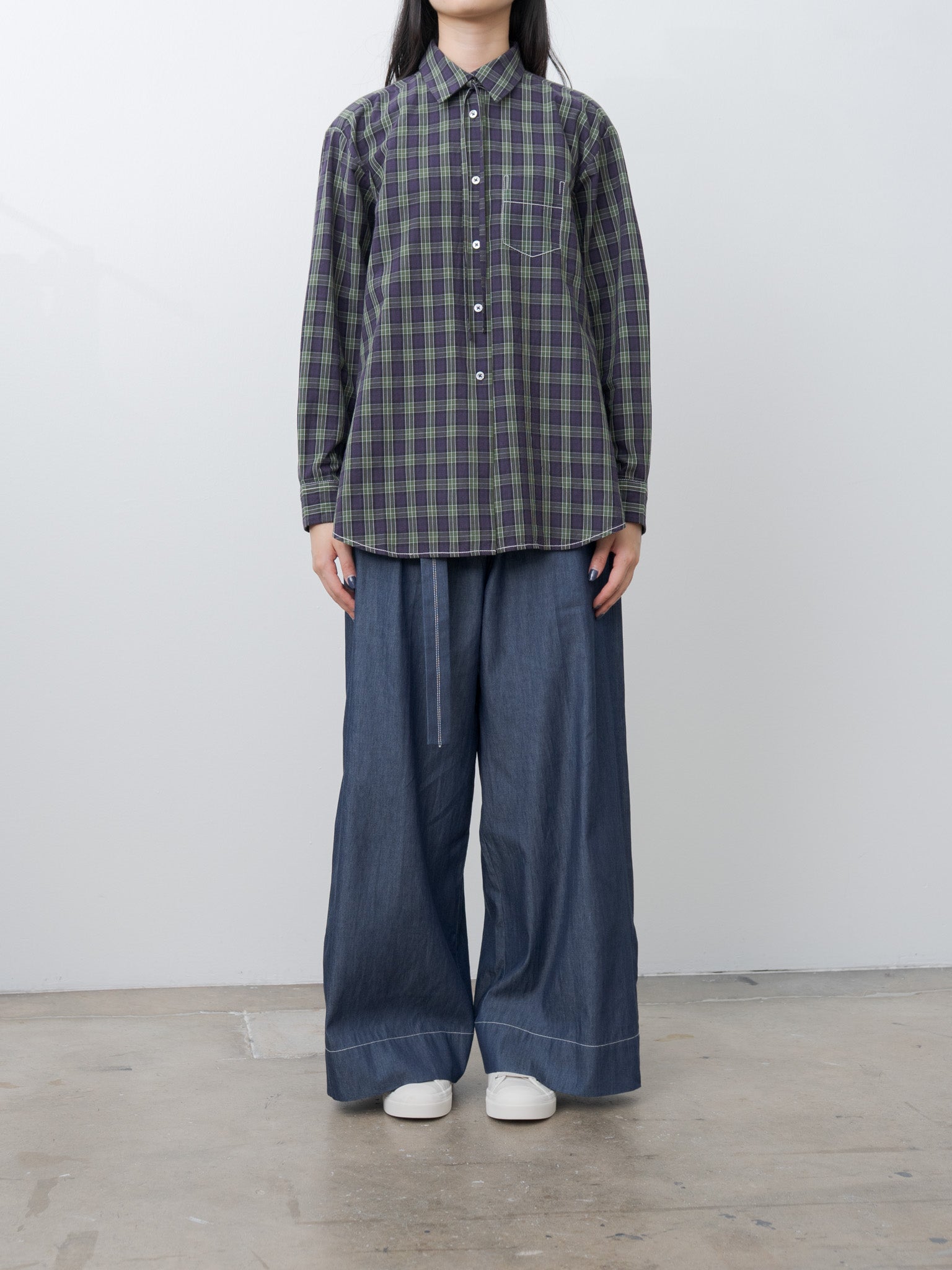 Namu Shop - Jan Machenhauer Galla Shirt - Purple Check