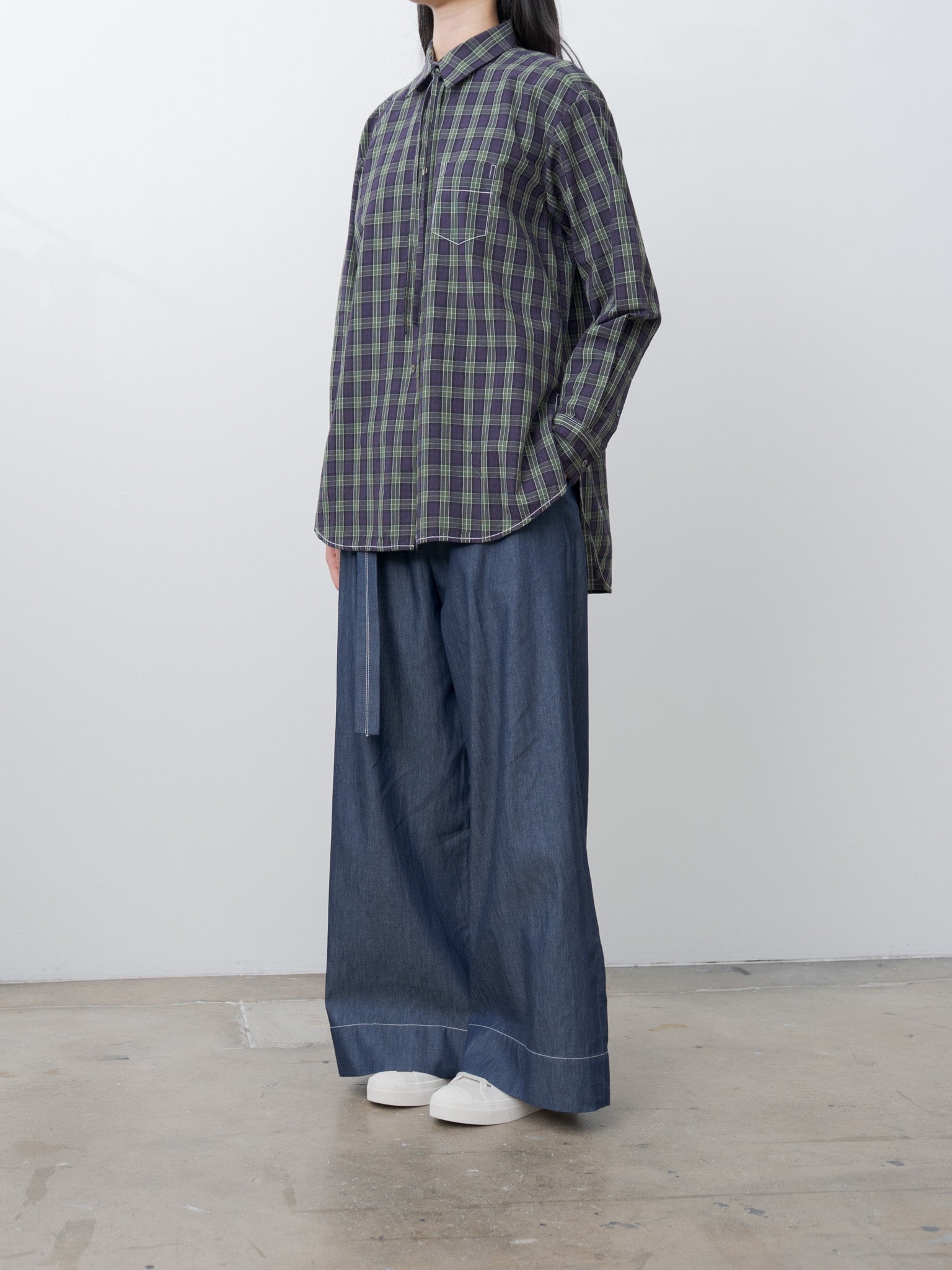 Namu Shop - Jan Machenhauer Galla Shirt - Purple Check