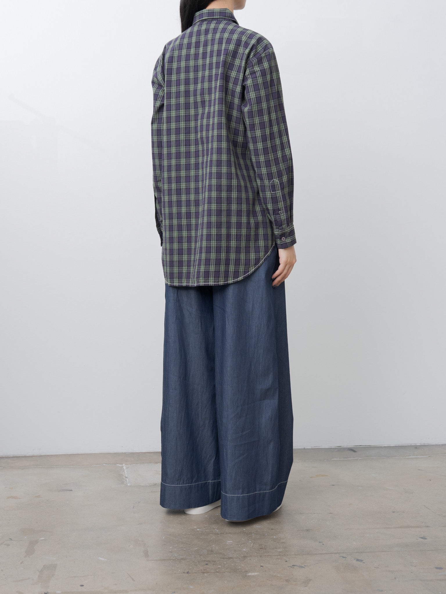 Namu Shop - Jan Machenhauer Galla Shirt - Purple Check