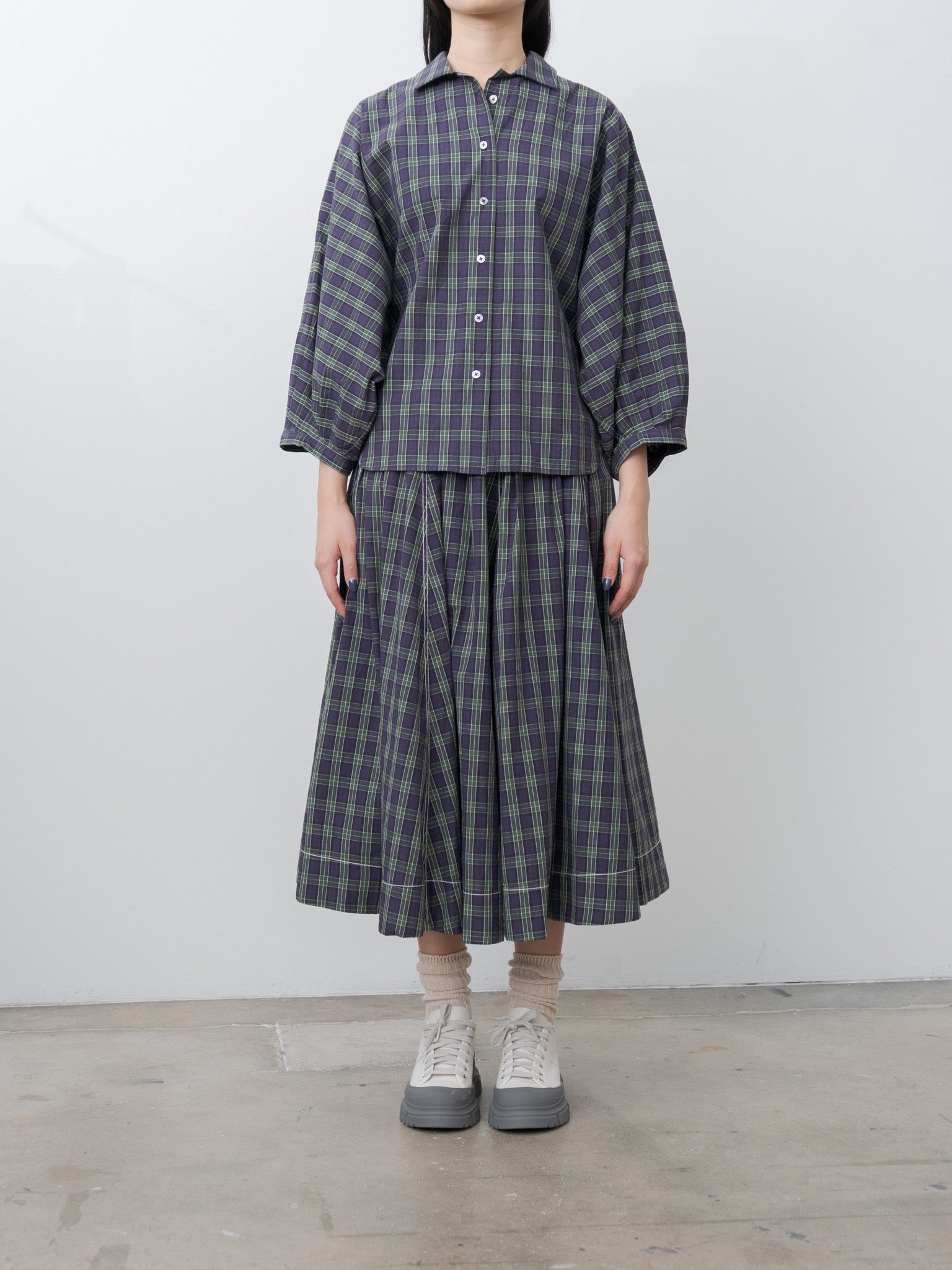 Namu Shop - Jan Machenhauer Nana Shirt - Purple Check