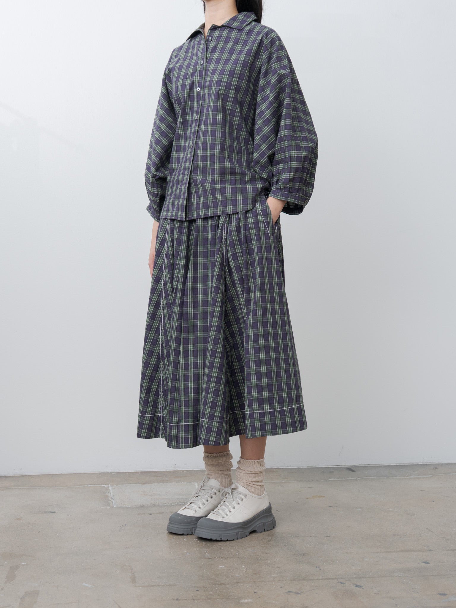 Namu Shop - Jan Machenhauer Nana Shirt - Purple Check
