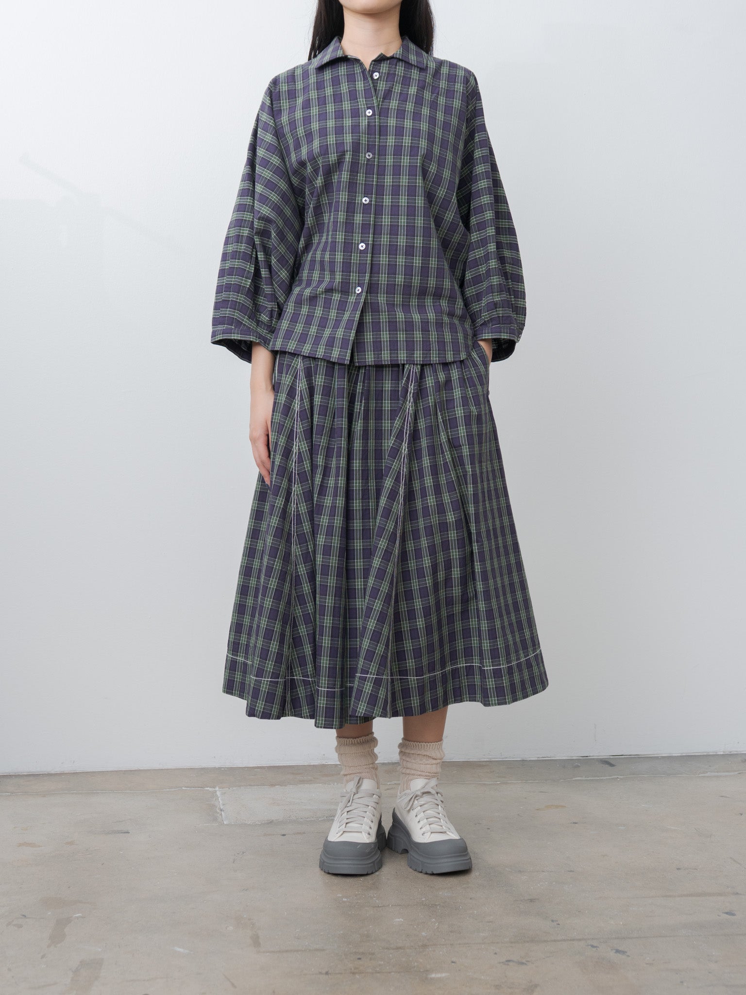Namu Shop - Jan Machenhauer Nana Shirt - Purple Check