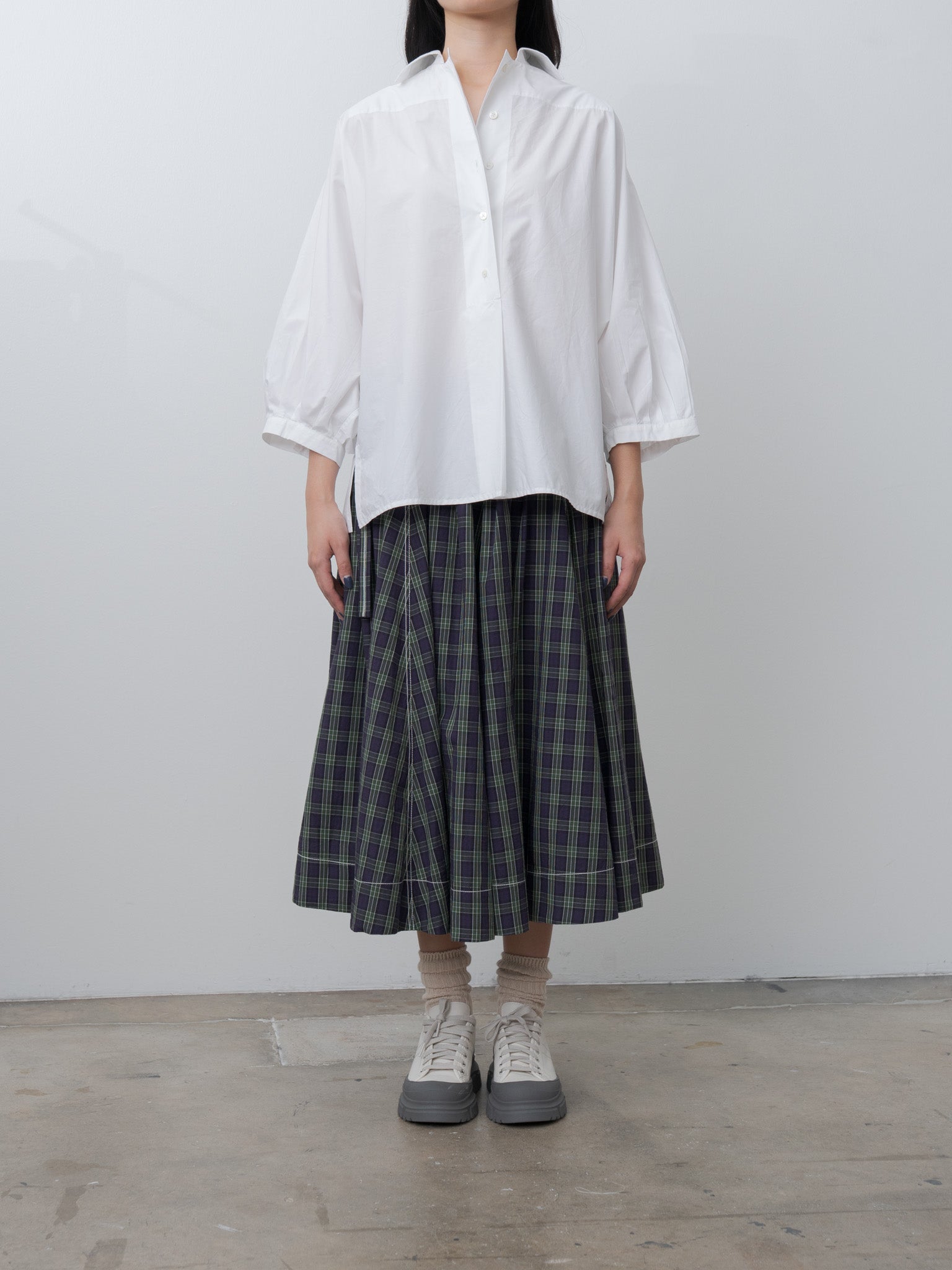 Namu Shop - Jan Machenhauer Schrol Skirt - Purple Check
