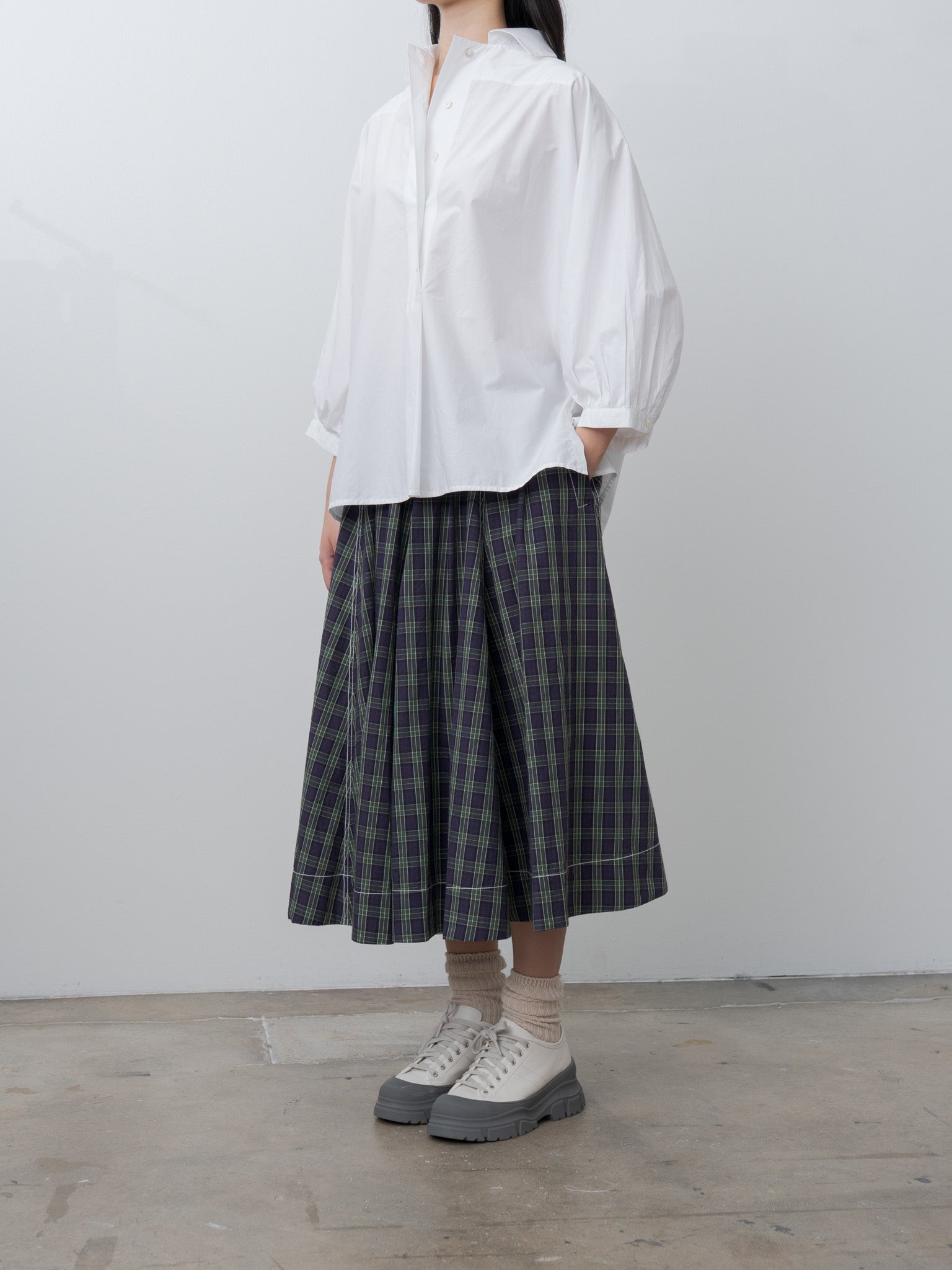 Namu Shop - Jan Machenhauer Schrol Skirt - Purple Check