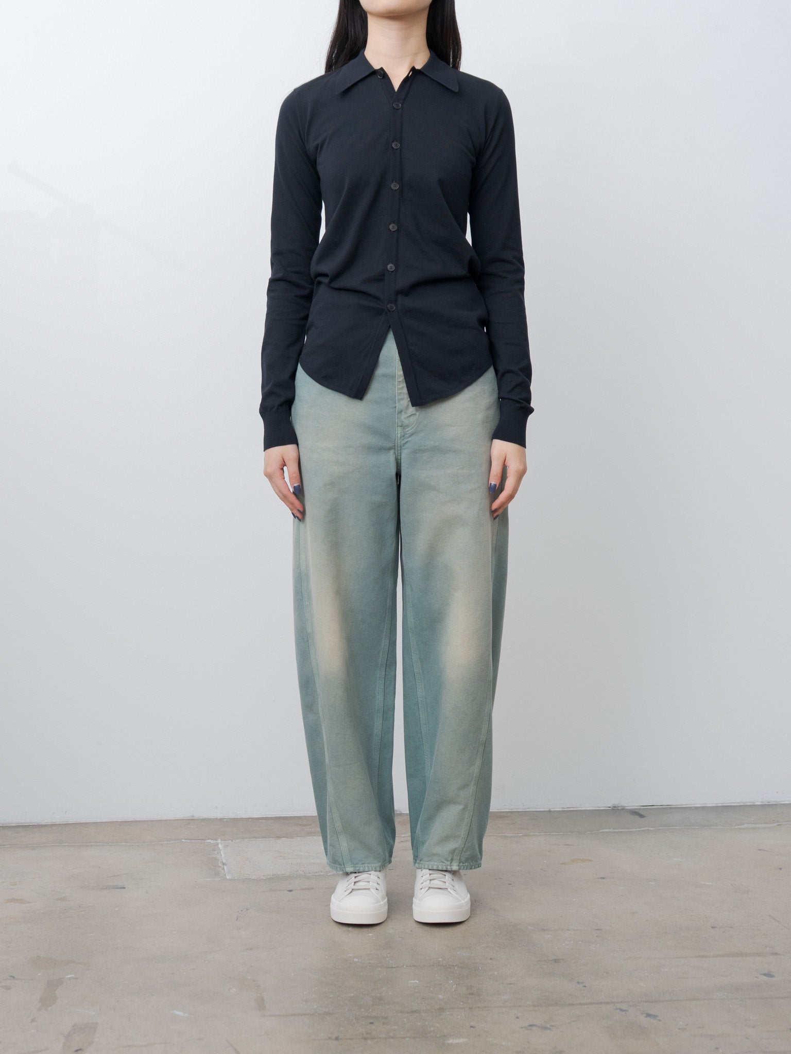 Namu Shop - Auralee Organic Cotton Duck Pants - Ash Green