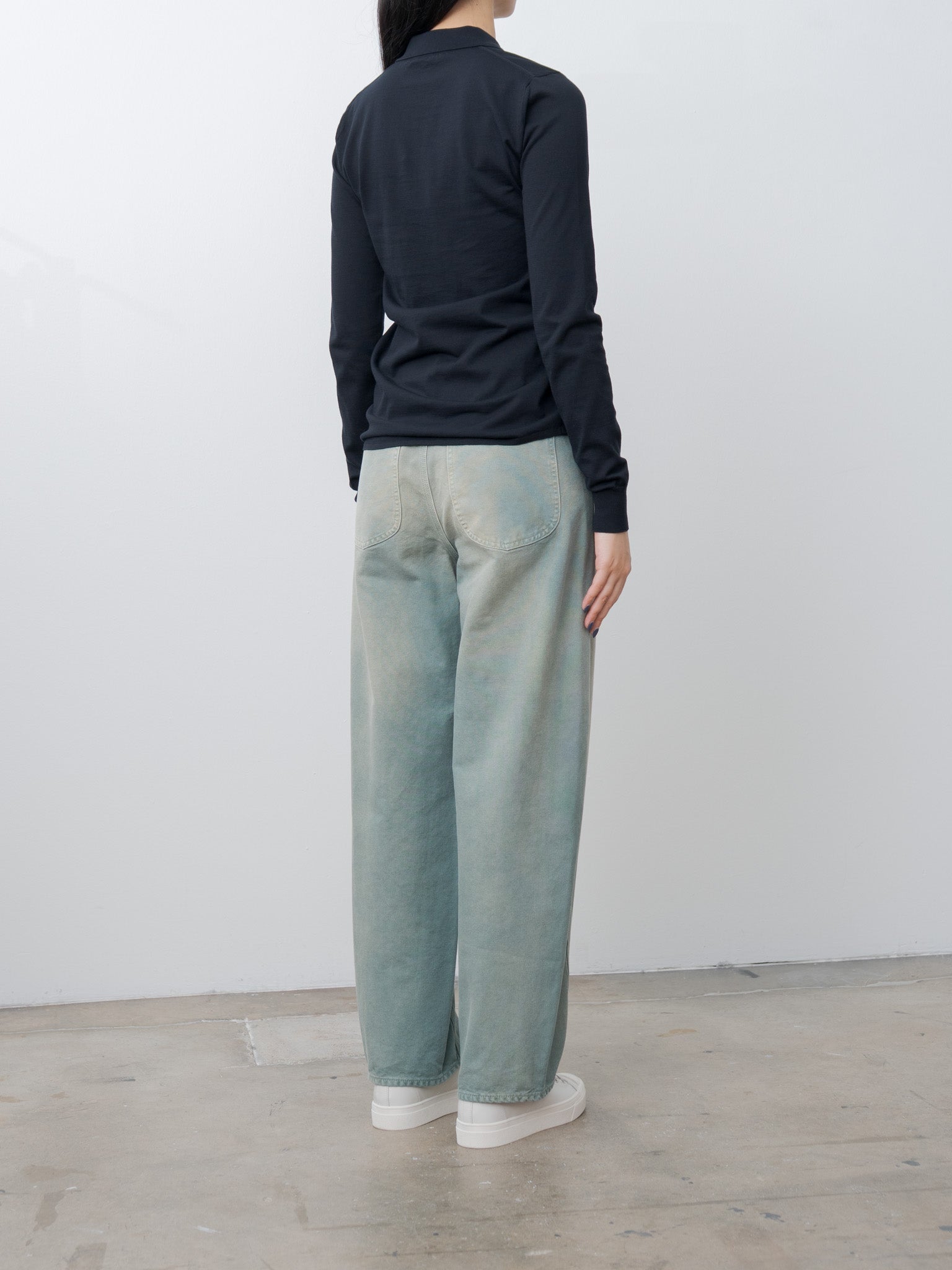 Namu Shop - Auralee Organic Cotton Duck Pants - Ash Green