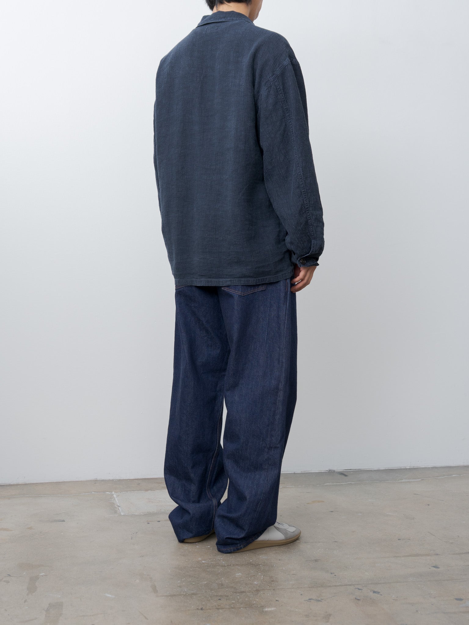 Namu Shop - Herill Linen P41 Coverall Jacket - Navy