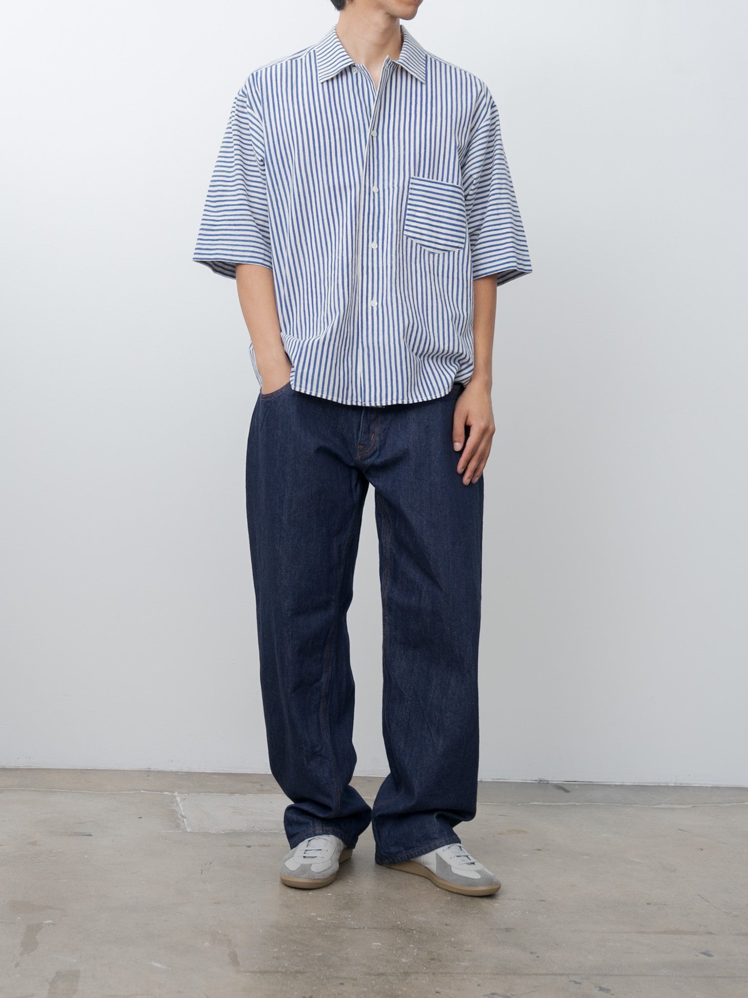 Namu Shop - Jan Machenhauer Fred Shirt - Blue Stripe