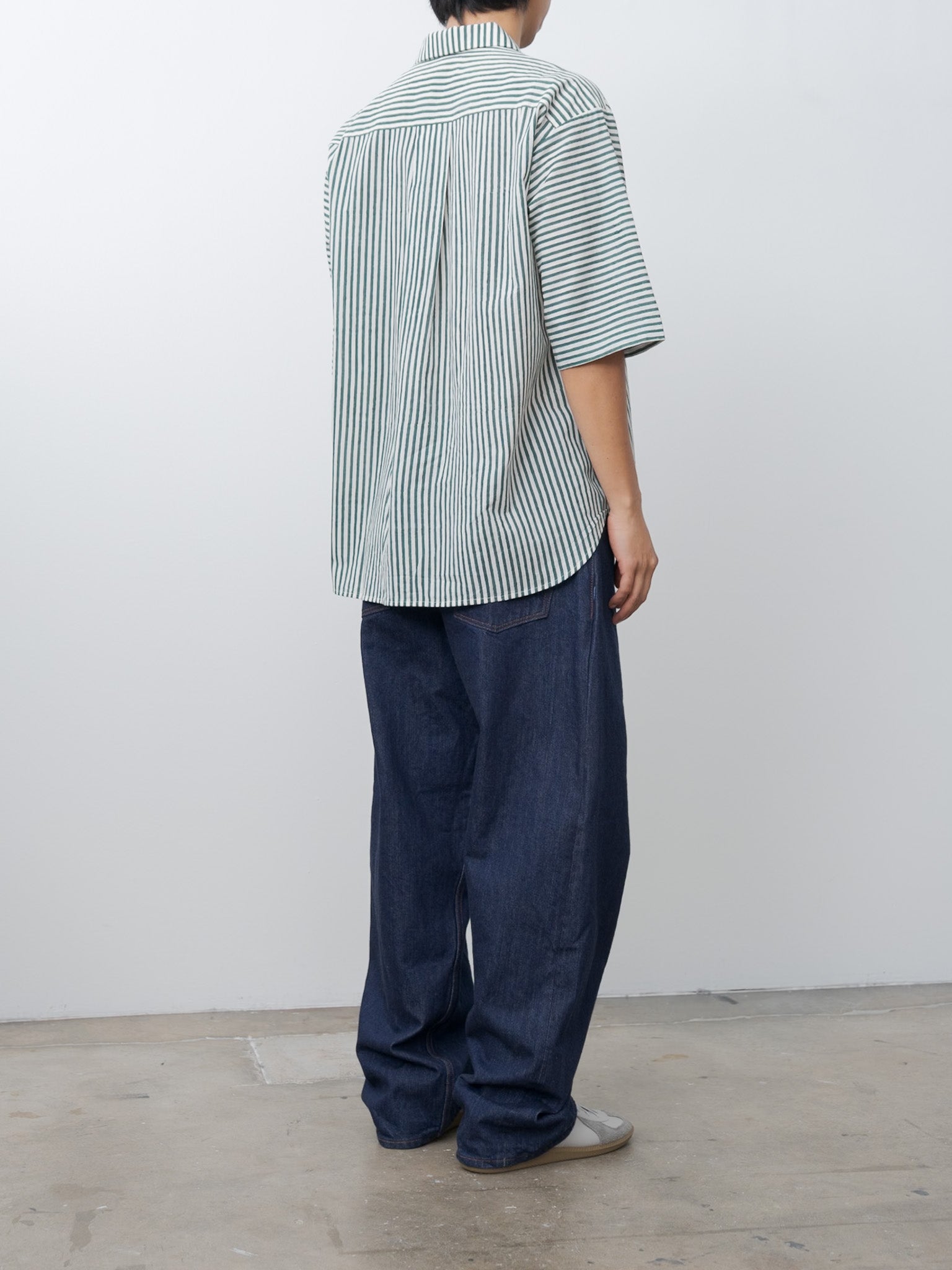 Namu Shop - Jan Machenhauer Fred Shirt - Green Stripe