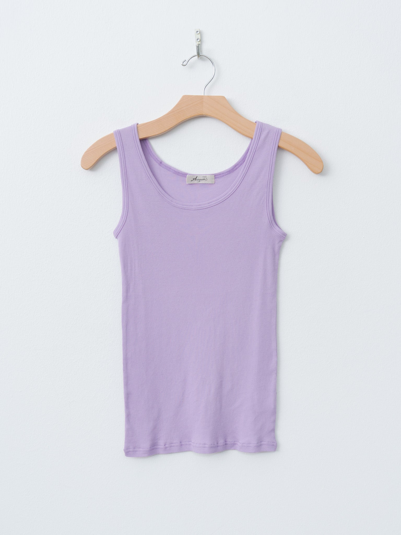 Namu Shop - Ichi Antiquites T-Shirt and Tanktop Set - Lavender x Stripe