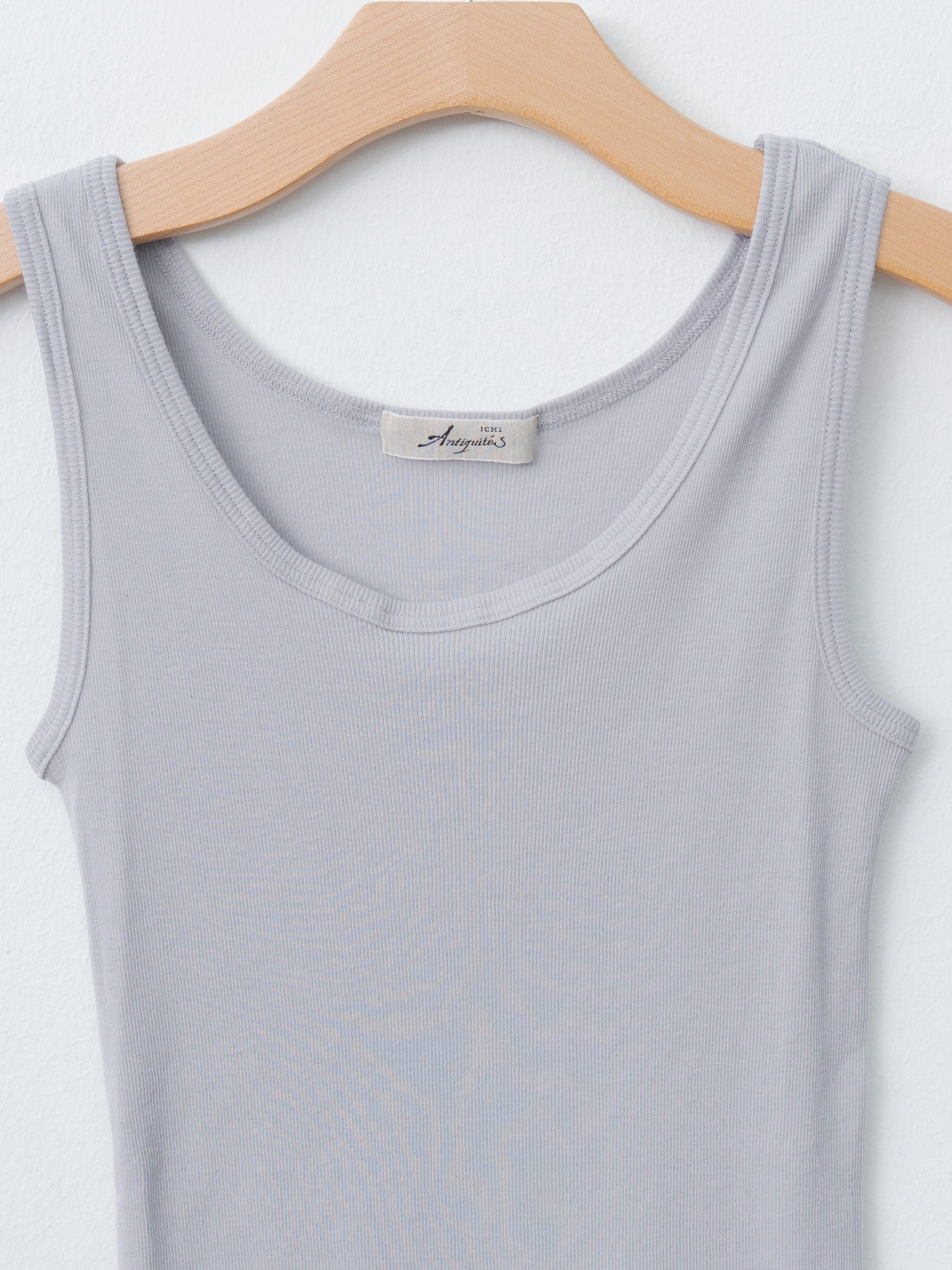 Namu Shop - Ichi Antiquites T-Shirt and Tanktop Set - Gray x White