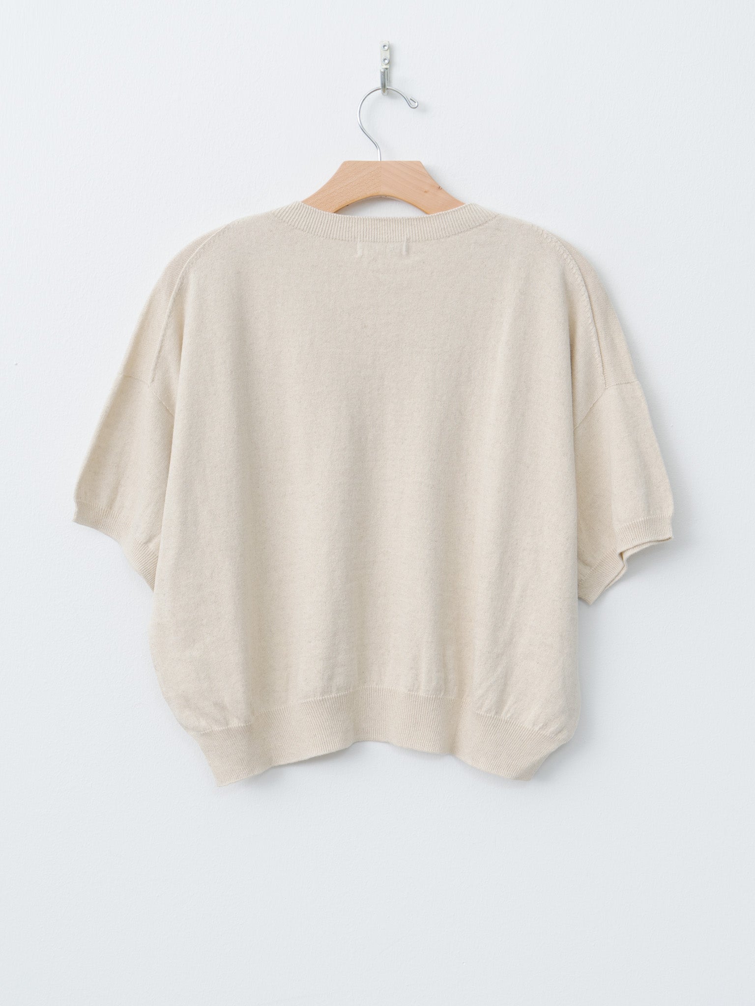 Namu Shop - Ichi Antiquites Wholegarment C/L Pullover - Natural