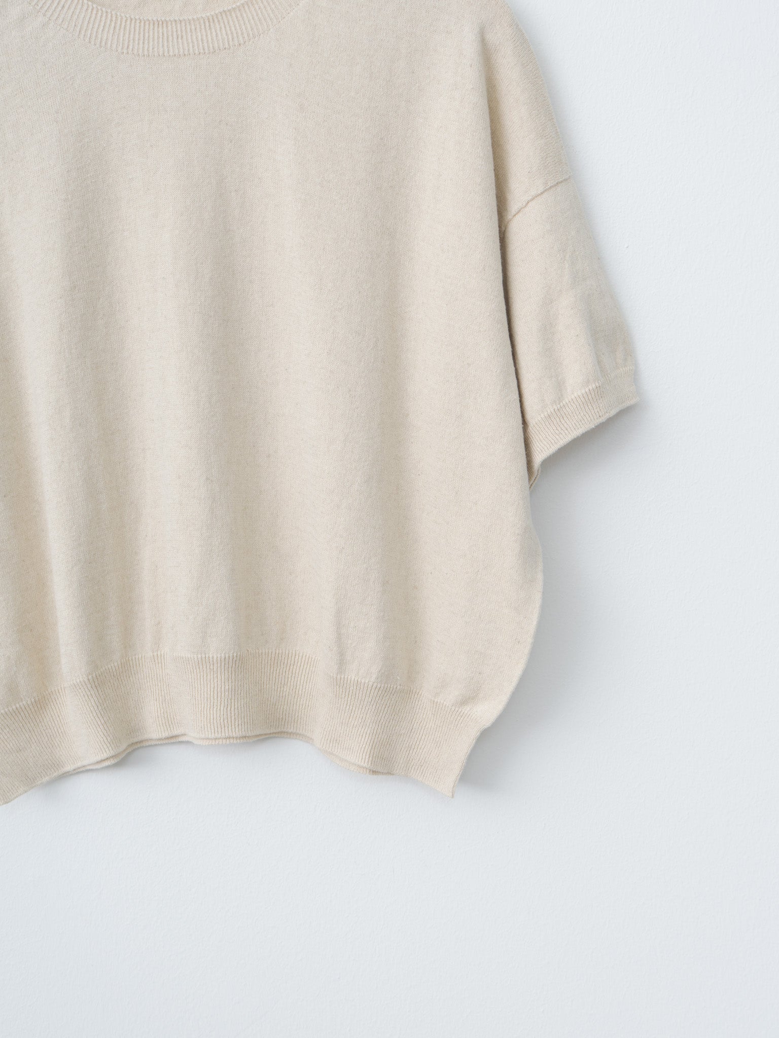 Namu Shop - Ichi Antiquites Wholegarment C/L Pullover - Natural