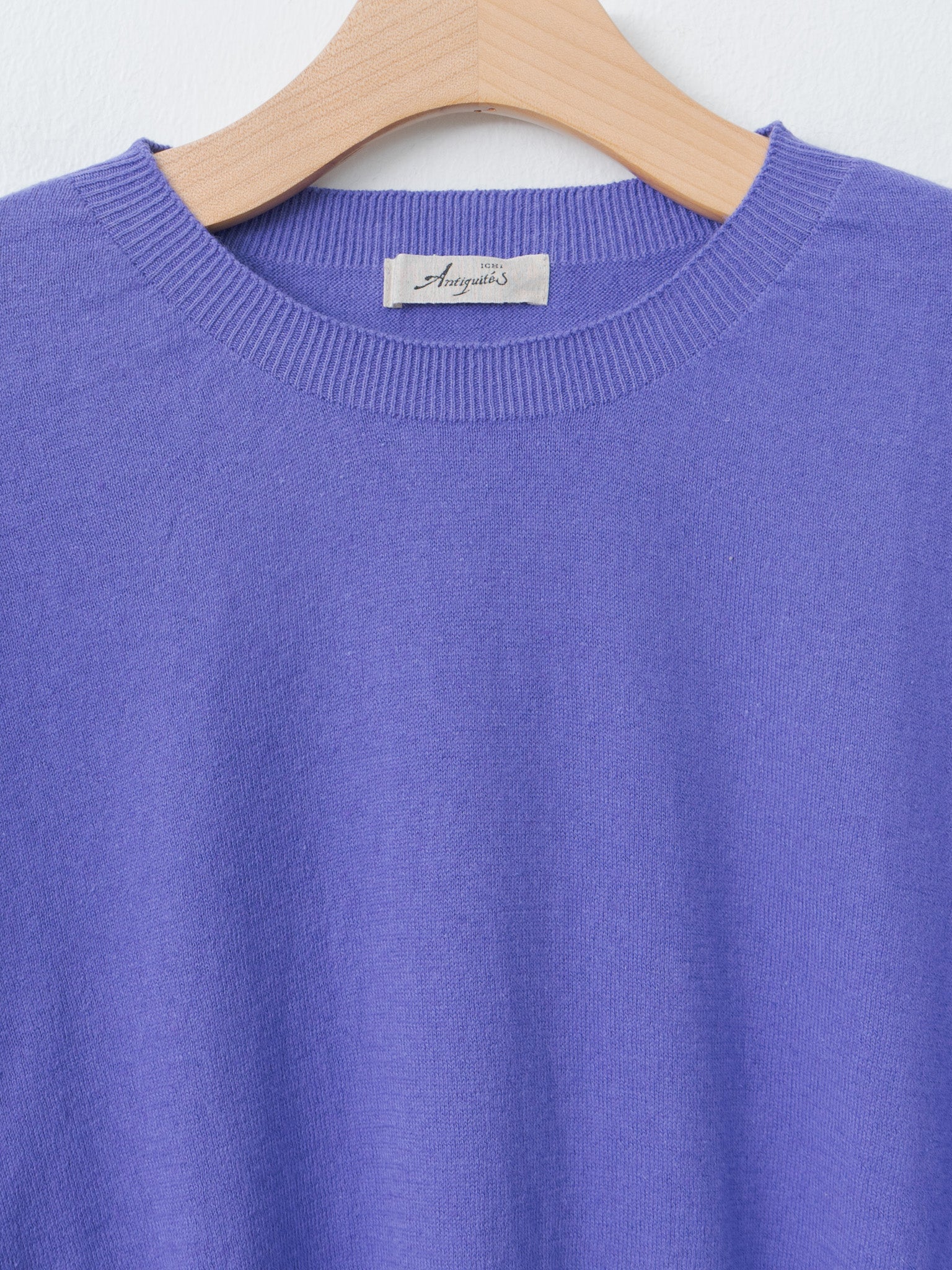 Namu Shop - Ichi Antiquites Wholegarment C/L Pullover - Lavender