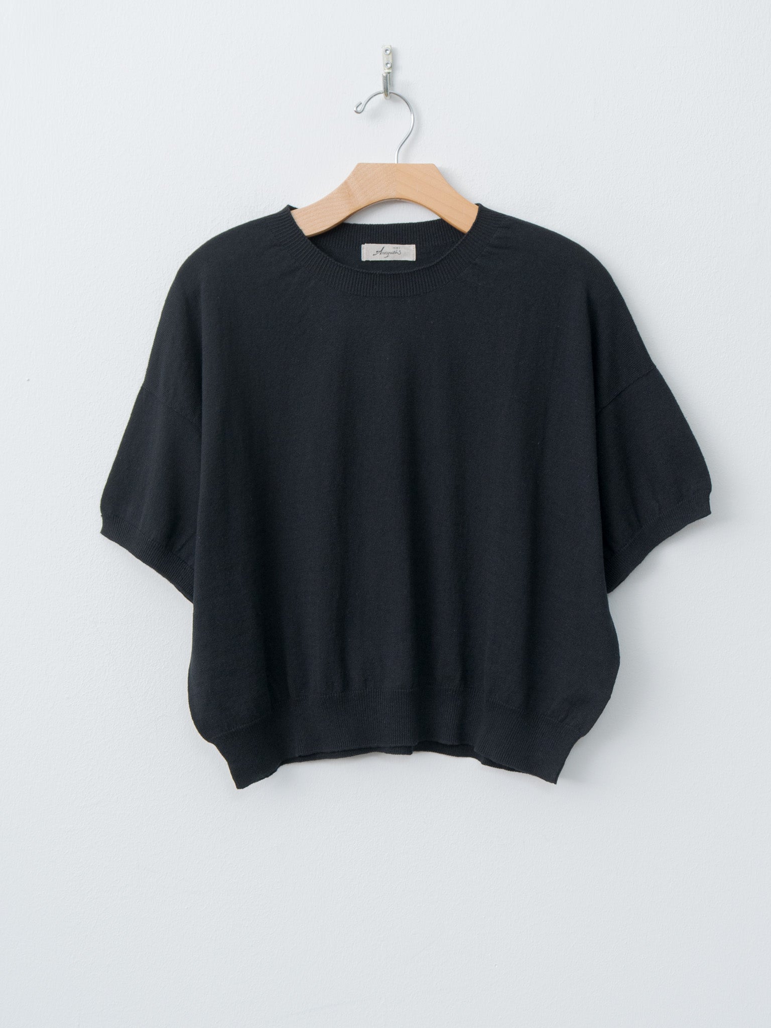 Namu Shop - Ichi Antiquites Wholegarment C/L Pullover - Black