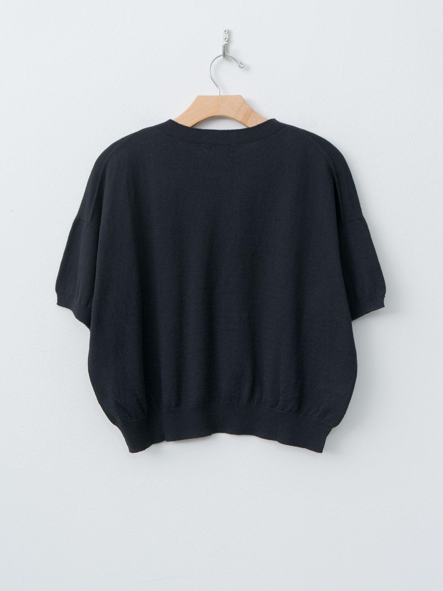Namu Shop - Ichi Antiquites Wholegarment C/L Pullover - Black