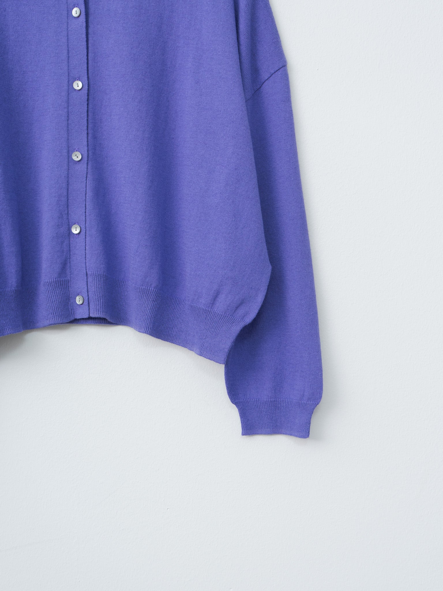 Namu Shop - Ichi Antiquites Wholegarment C/L Cardigan - Lavender