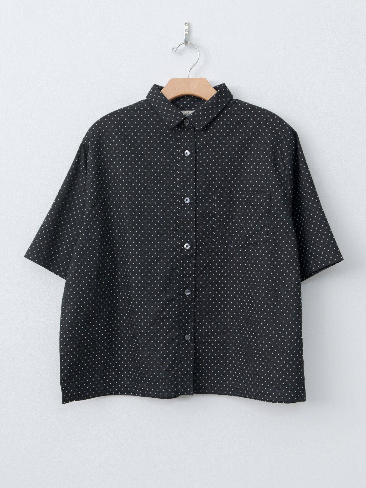 Namu Shop - Ichi Antiquites L/C Dot Shirt - Black