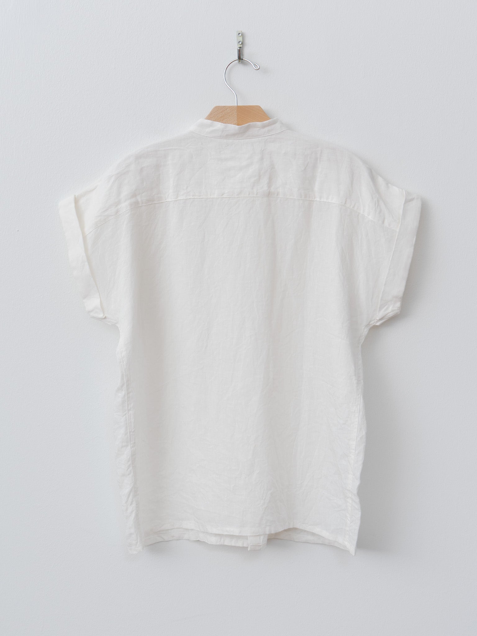 Namu Shop - Ichi Antiquites Linen Dungaree Blouse - White