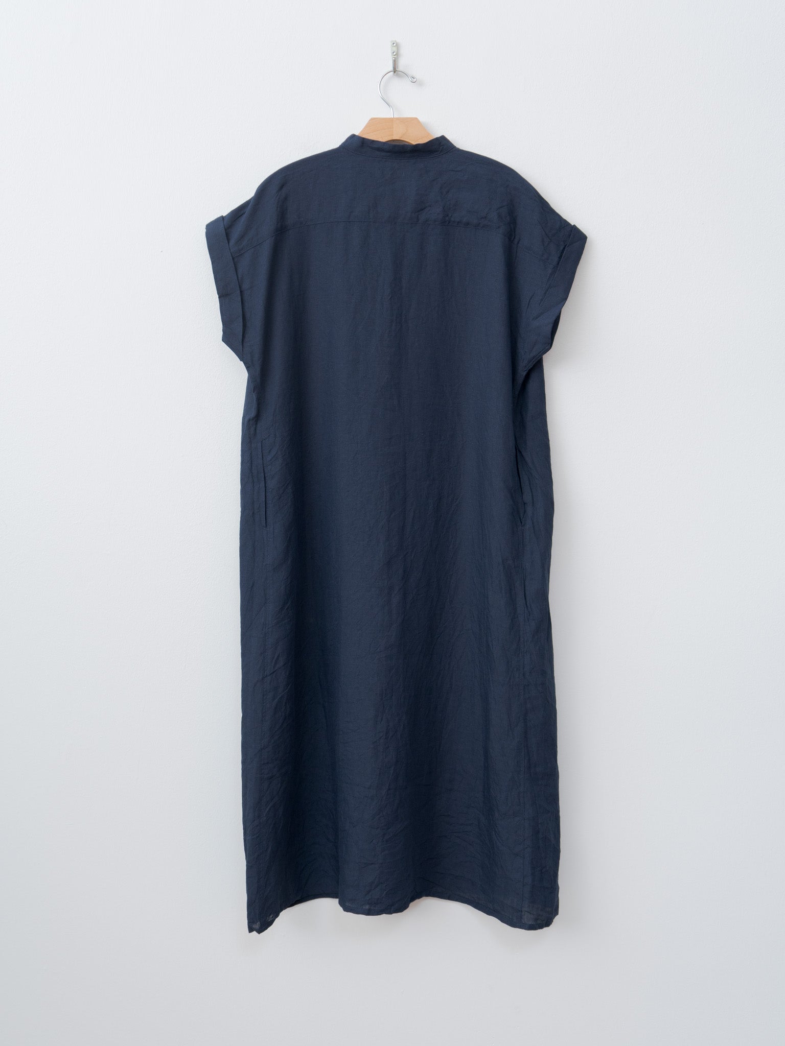 Namu Shop - Ichi Antiquites Linen Dungaree Dress - Navy