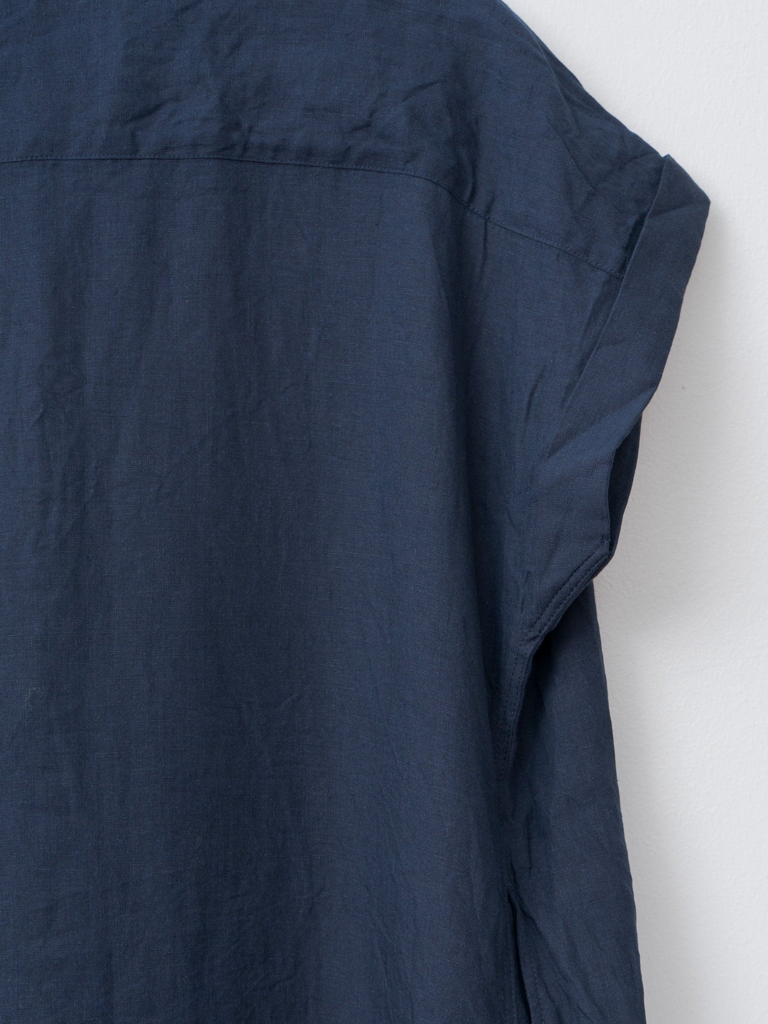 Namu Shop - Ichi Antiquites Linen Dungaree Dress - Navy