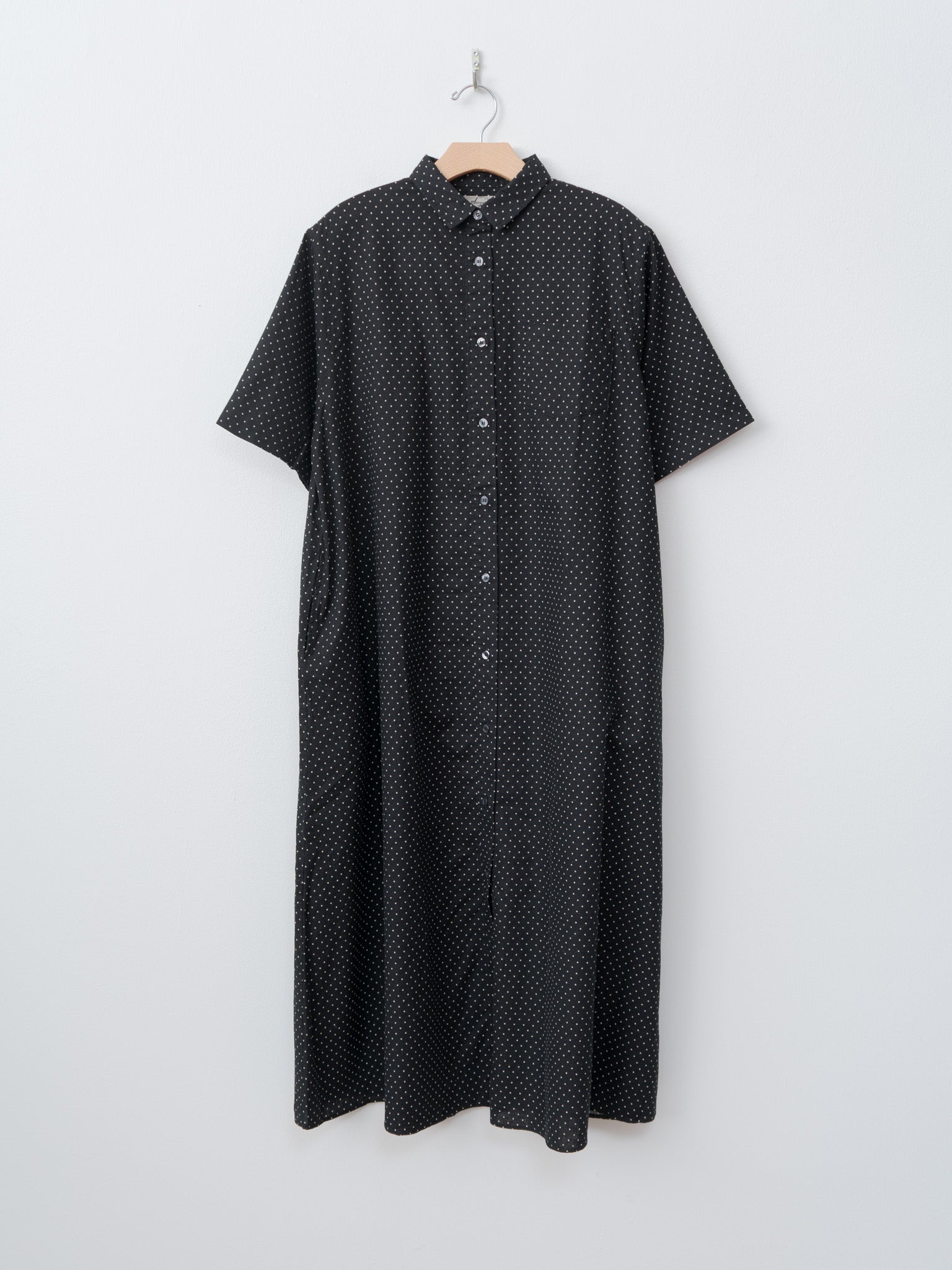Namu Shop - Ichi Antiquites L/C Dot Dress - Black