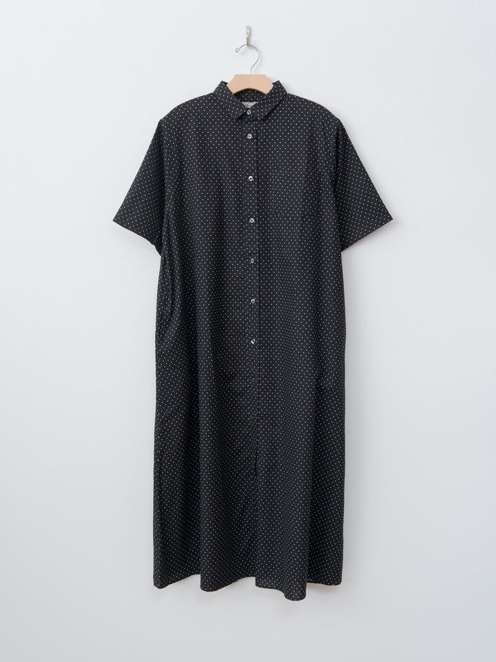 Namu Shop - Ichi Antiquites L/C Dot Dress - Black
