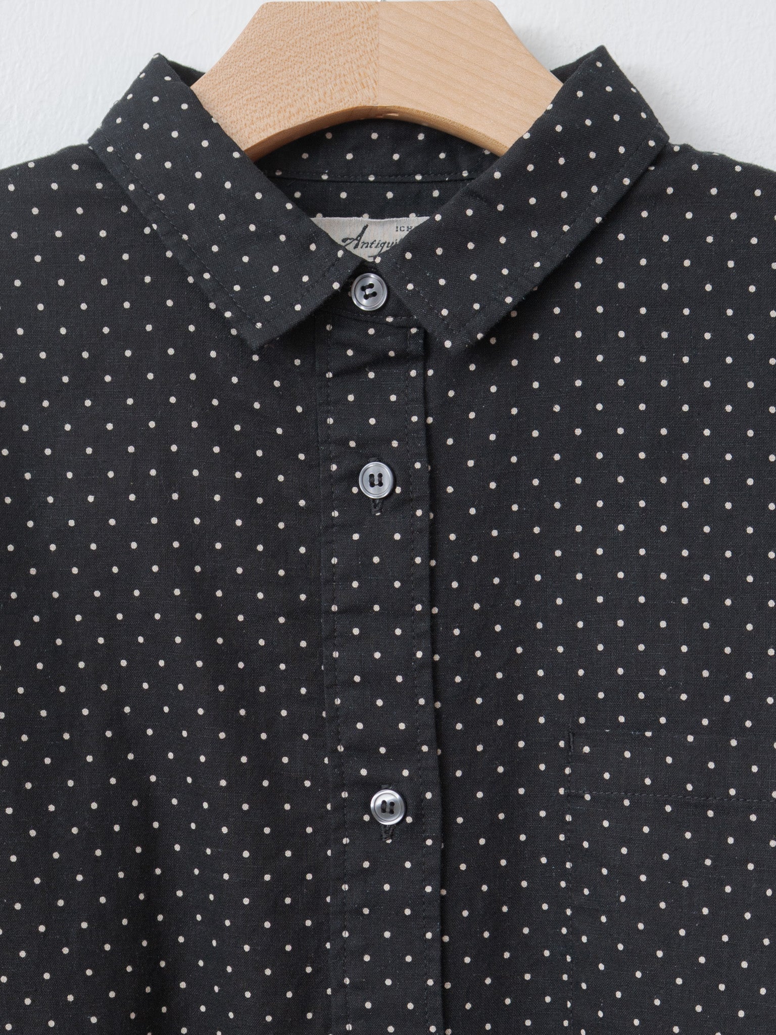 Namu Shop - Ichi Antiquites L/C Dot Dress - Black