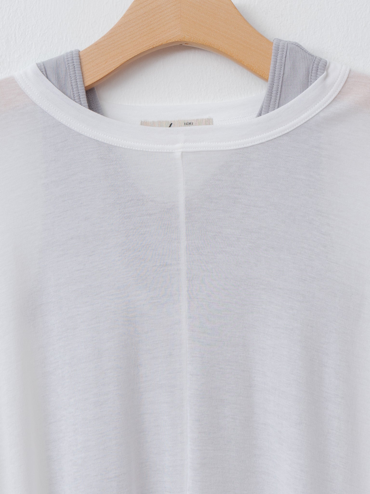 Namu Shop - Ichi Antiquites T-Shirt and Tanktop Set - Gray x White