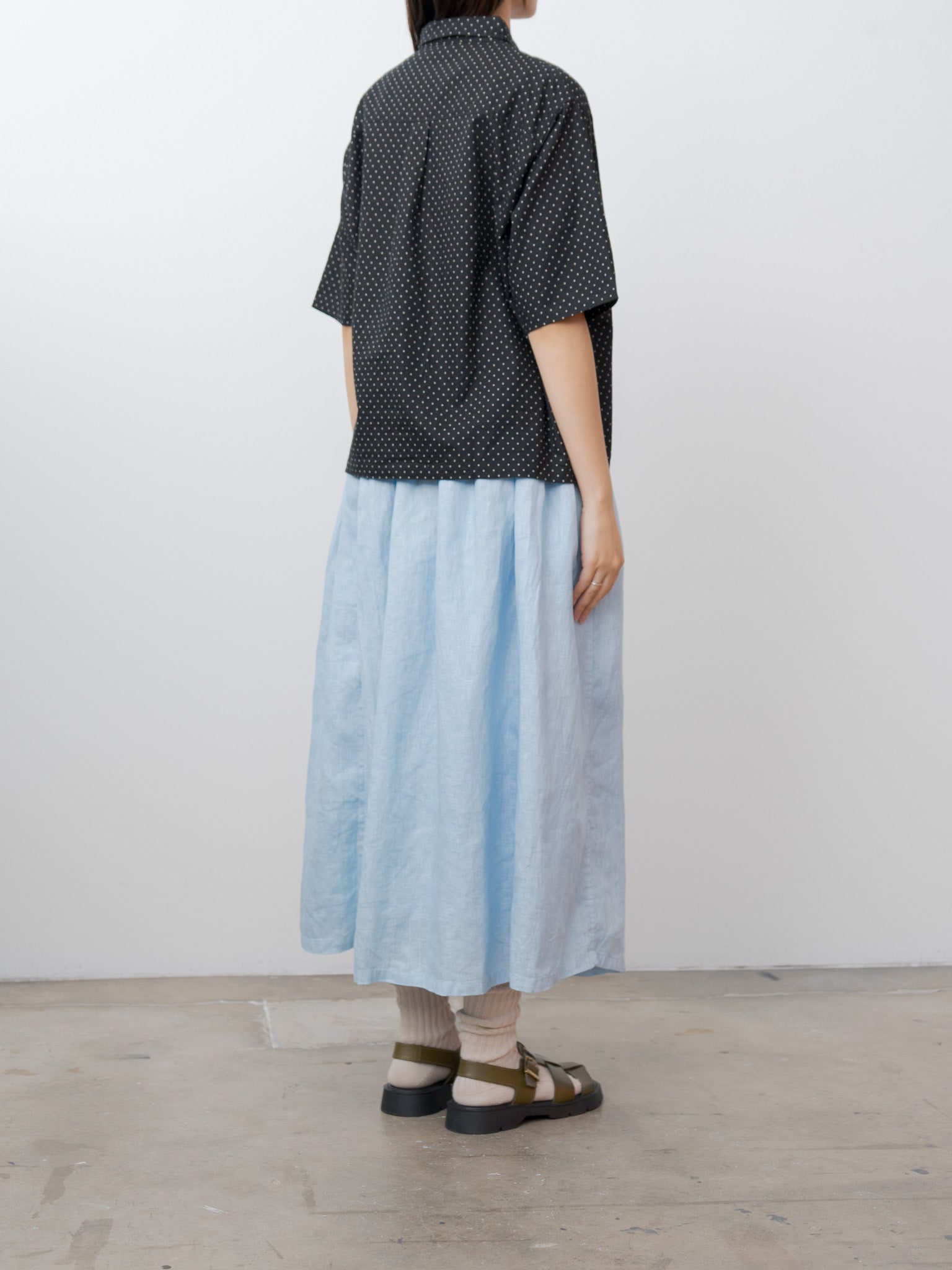 Namu Shop - Ichi Antiquites L/C Dot Shirt - Black