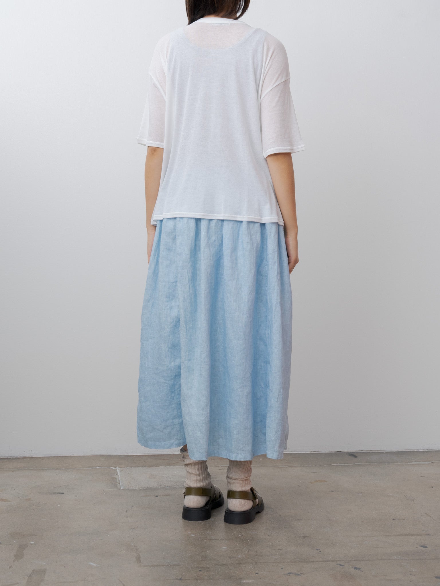 Namu Shop - Ichi Antiquites T-Shirt and Tanktop Set - Gray x White